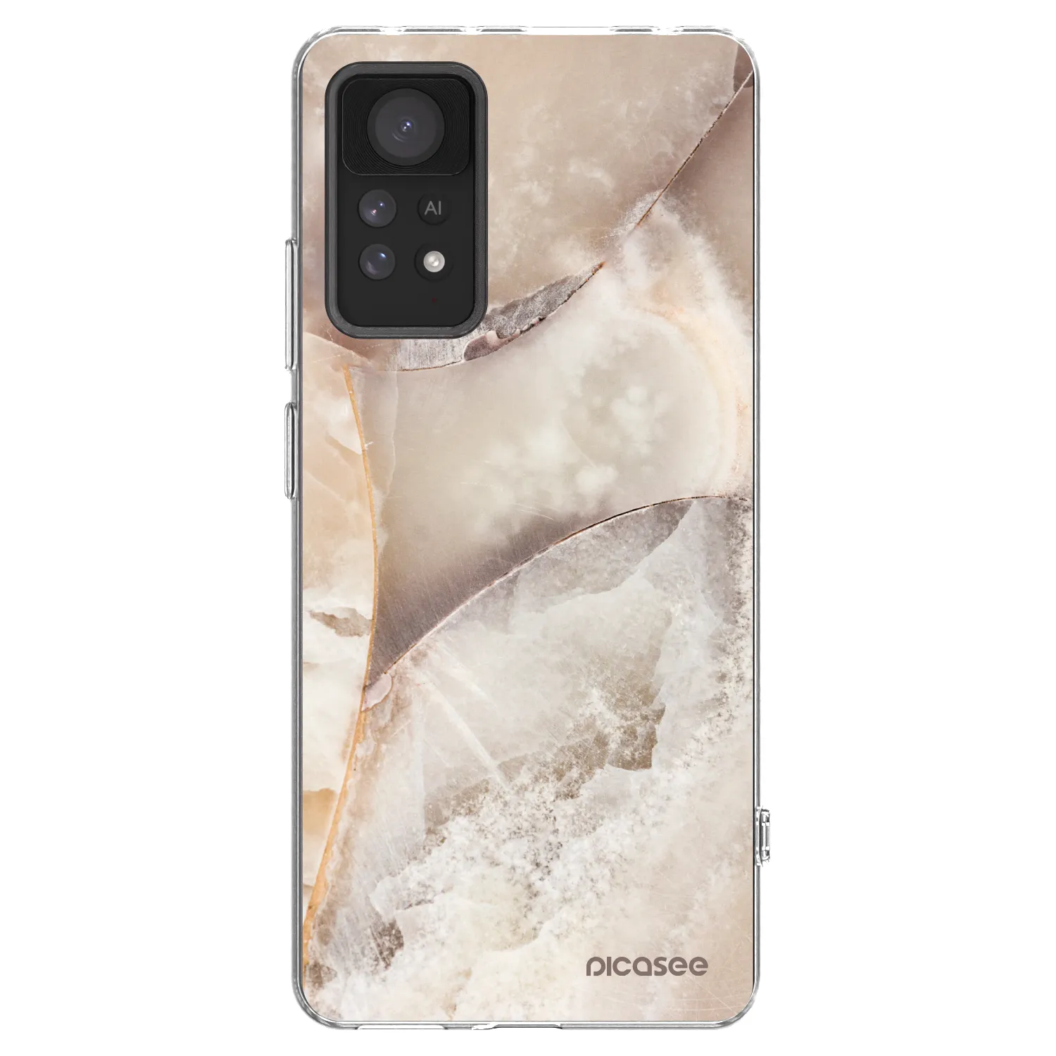 Picasee silikonski prozorni ovitek za Xiaomi Redmi Note 11 Pro - Cream marble