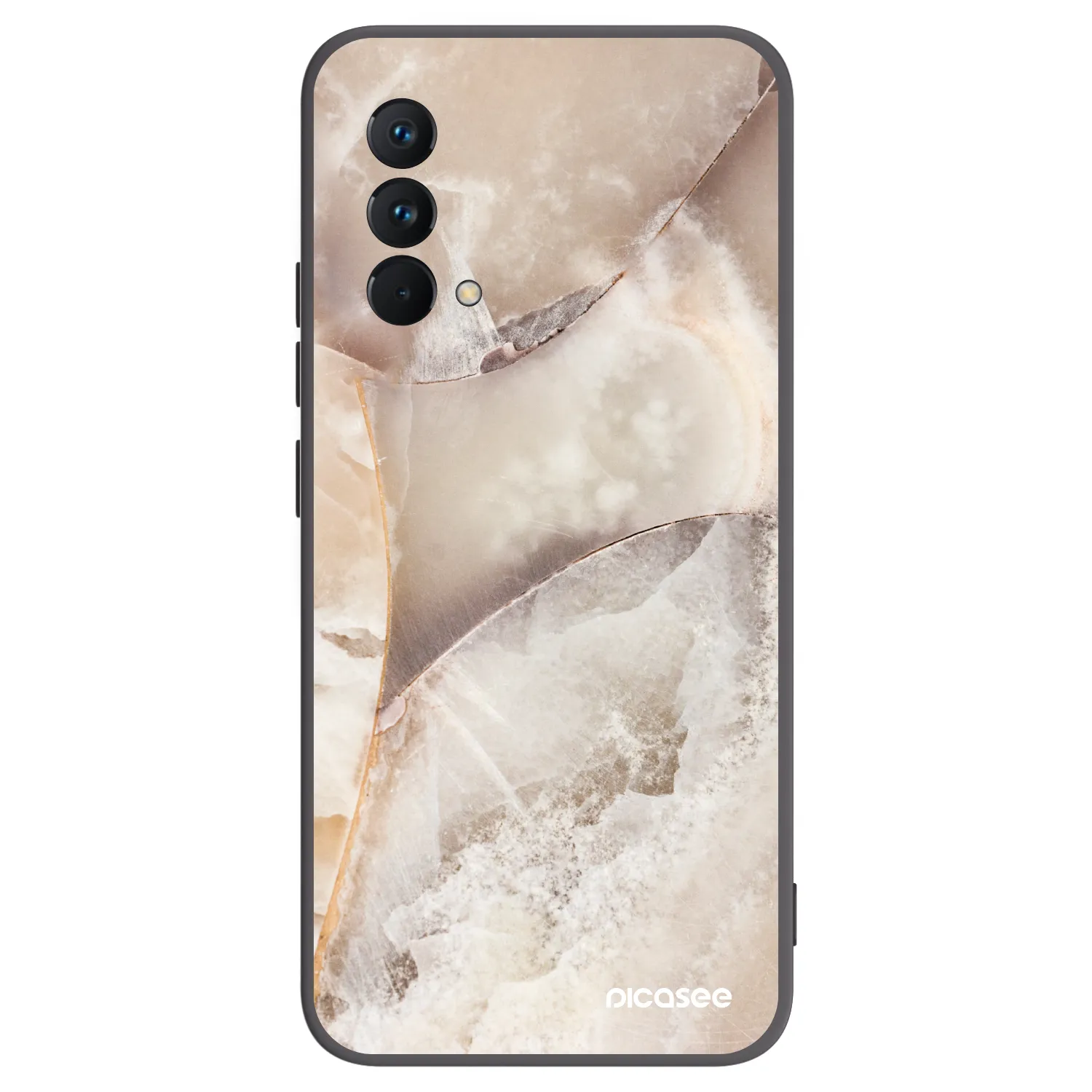 Picasee silikonski črni ovitek za Realme GT Master Edition 5G - Cream marble