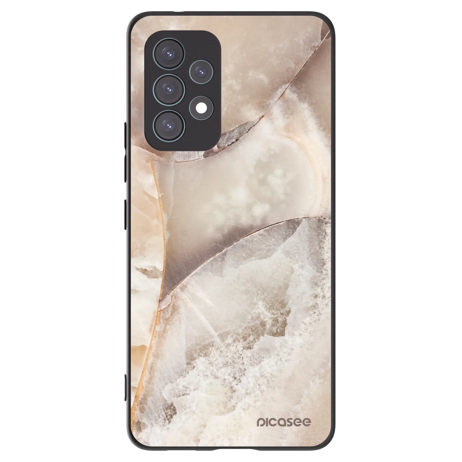 Picasee silikonski črni ovitek za Samsung Galaxy A53 5G A536 - Cream marble