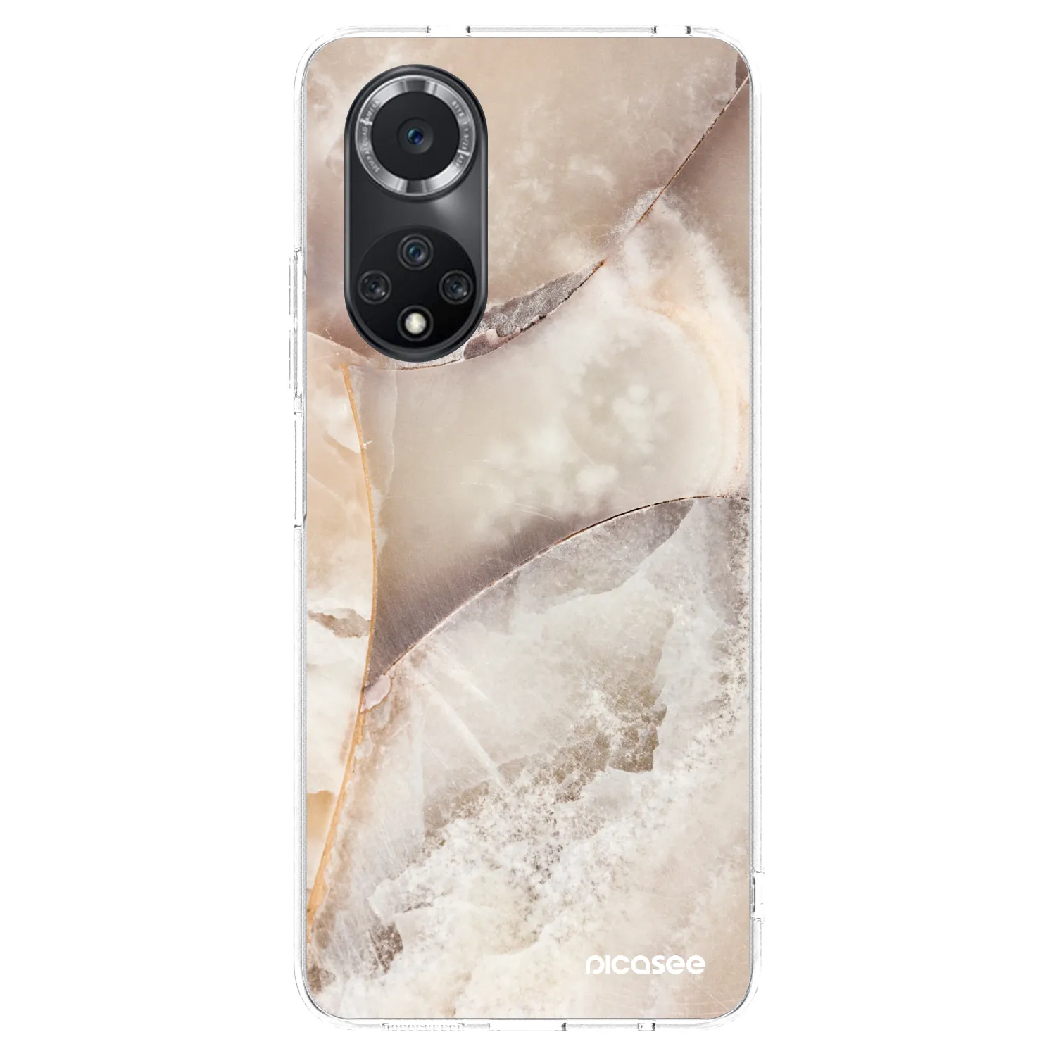 Picasee silikonski prozorni ovitek za Huawei Nova 9 SE - Cream marble