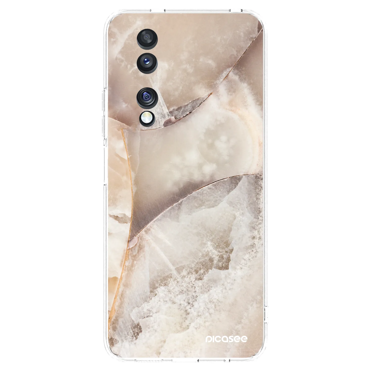 Picasee silikonski prozorni ovitek za Honor 70 - Cream marble