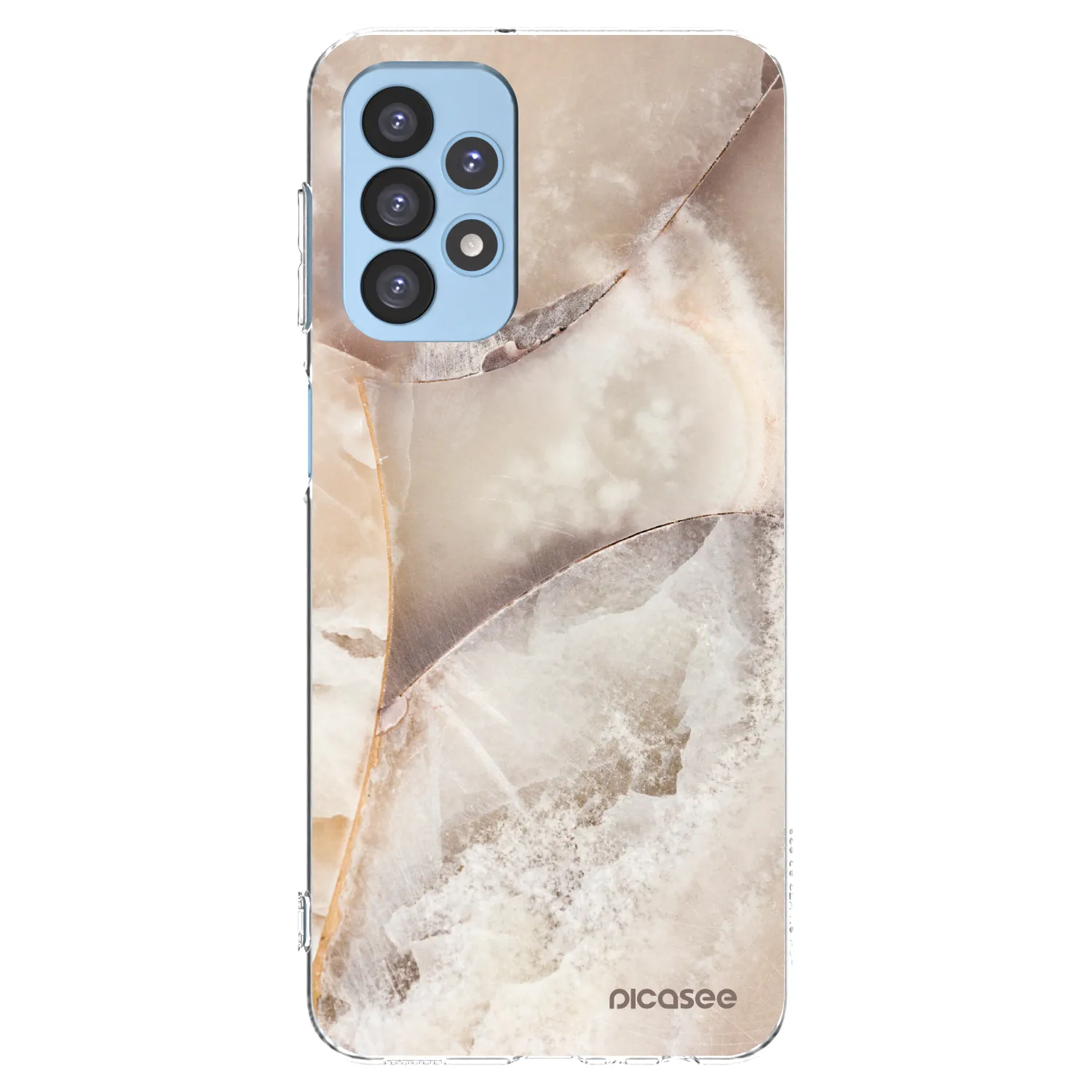 Picasee silikonski prozorni ovitek za Samsung Galaxy A23 A235F 4G - Cream marble