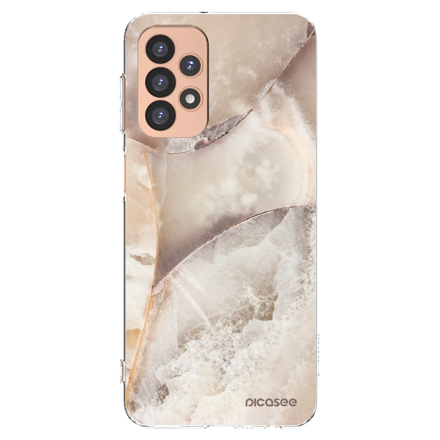 Picasee silikonski prozorni ovitek za Samsung Galaxy A23 A236B 5G - Cream marble