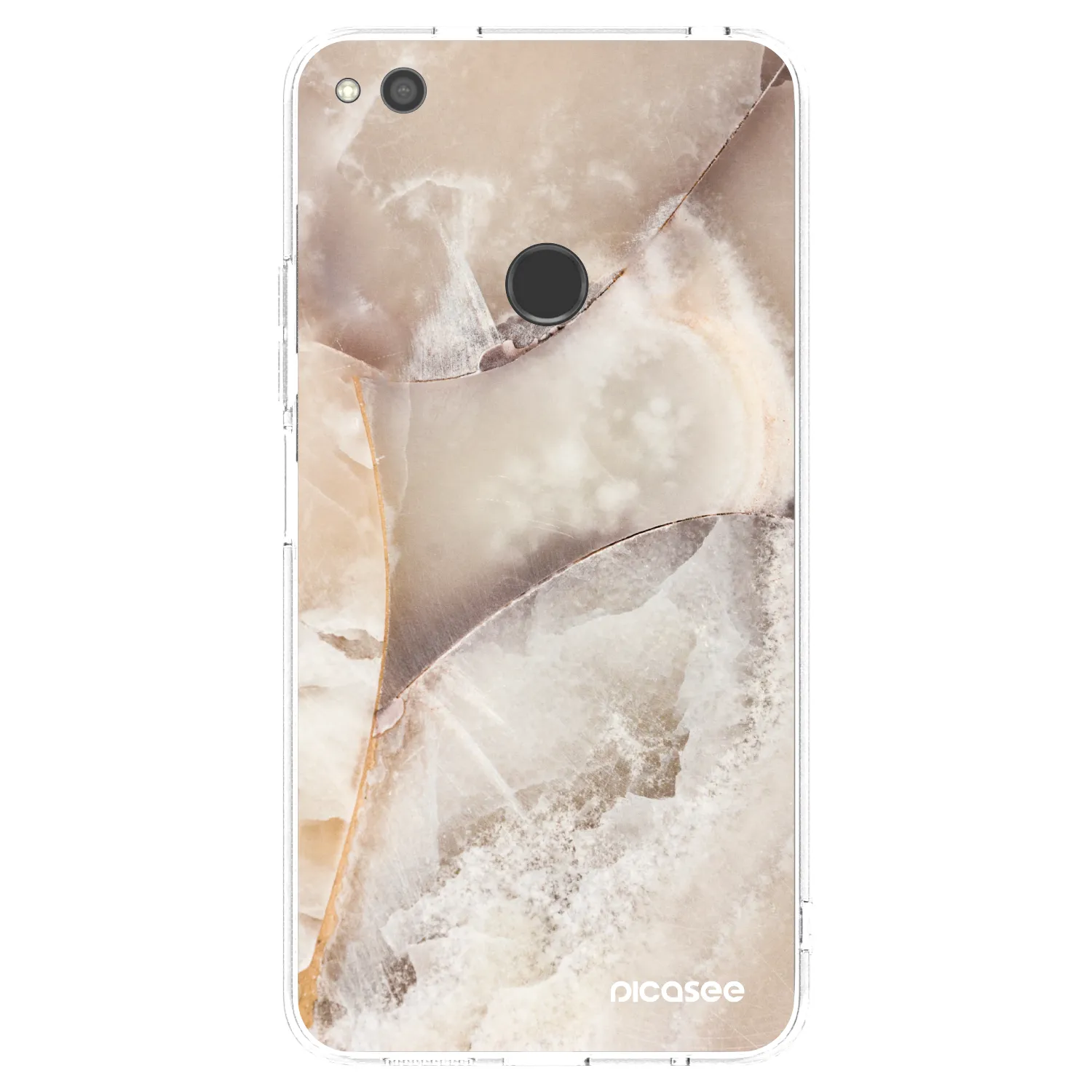 Picasee silikonski prozorni ovitek za Huawei P9 Lite 2017 - Cream marble