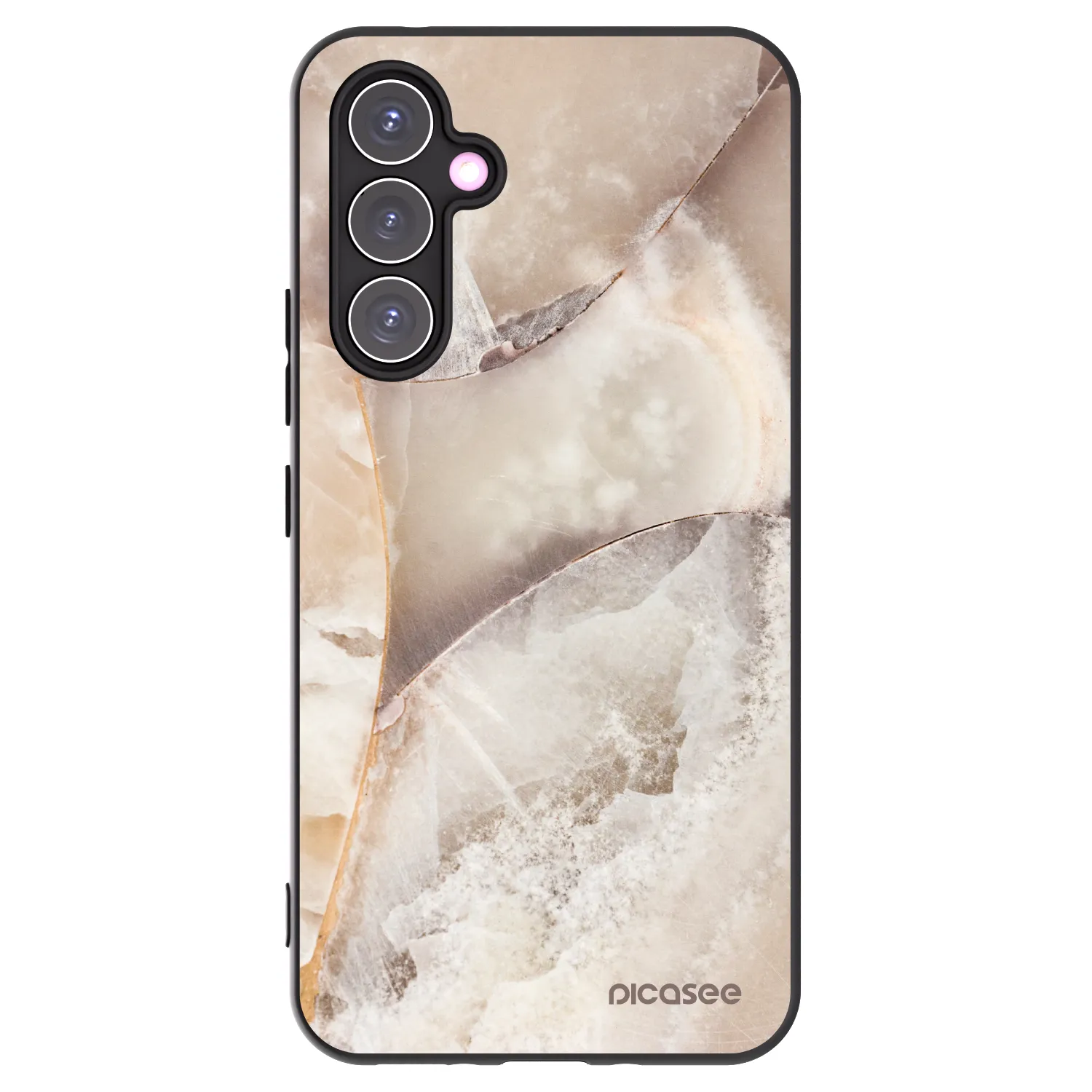 Picasee silikonski črni ovitek za Samsung Galaxy A54 5G A546B - Cream marble