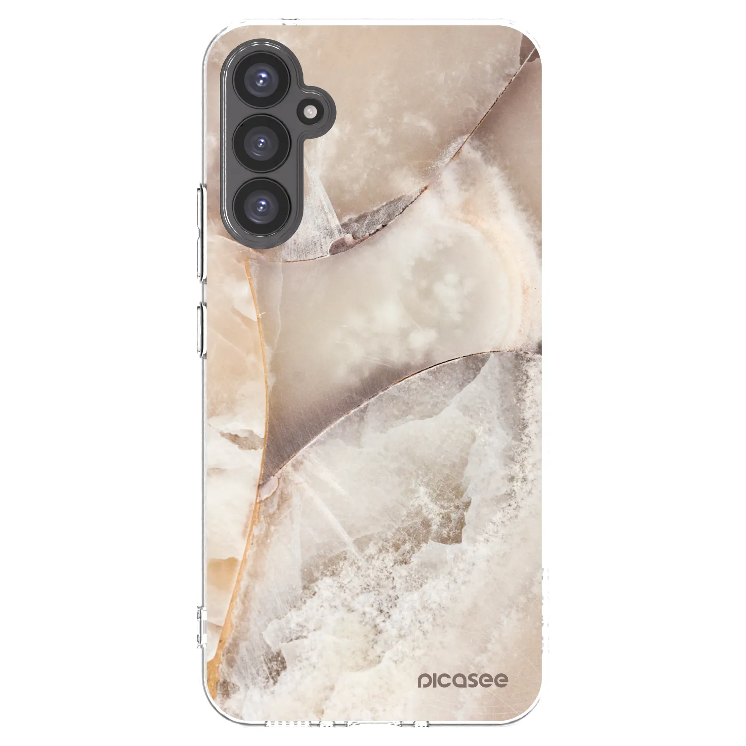 Picasee silikonski prozorni ovitek za Samsung Galaxy A34 5G A346B - Cream marble