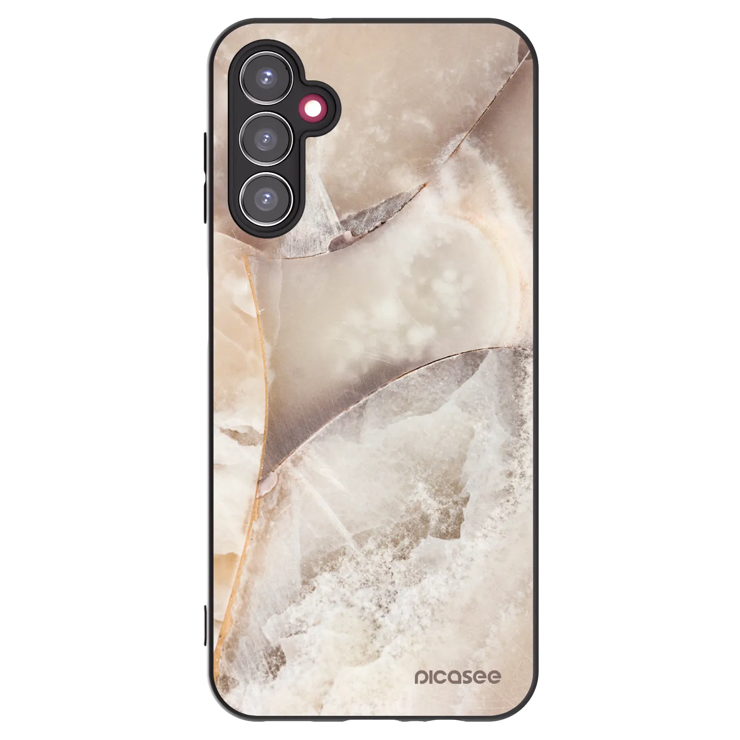 Picasee silikonski črni ovitek za Samsung Galaxy A14 5G A146P - Cream marble