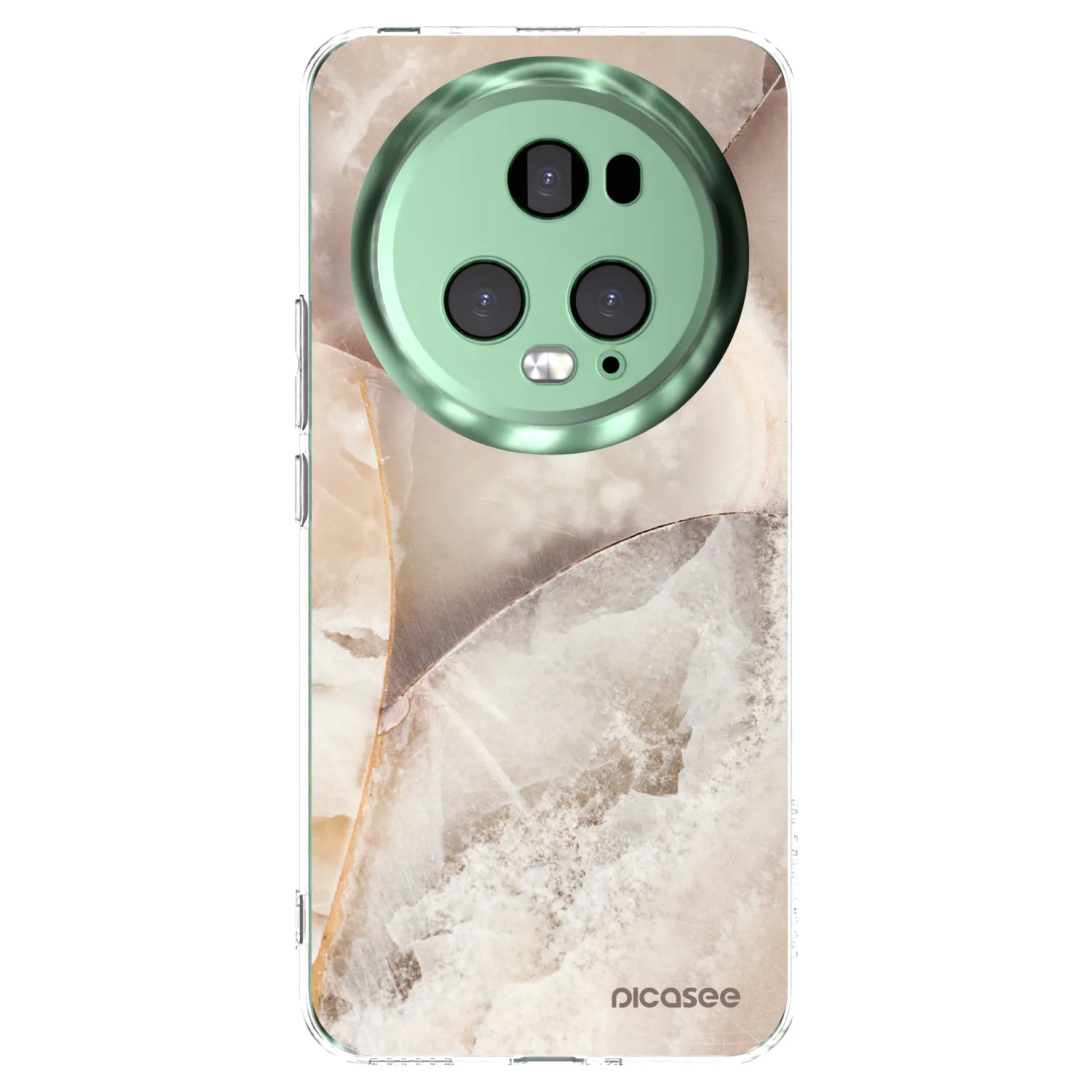 Picasee silikonski prozorni ovitek za Honor Magic5 Pro - Cream marble