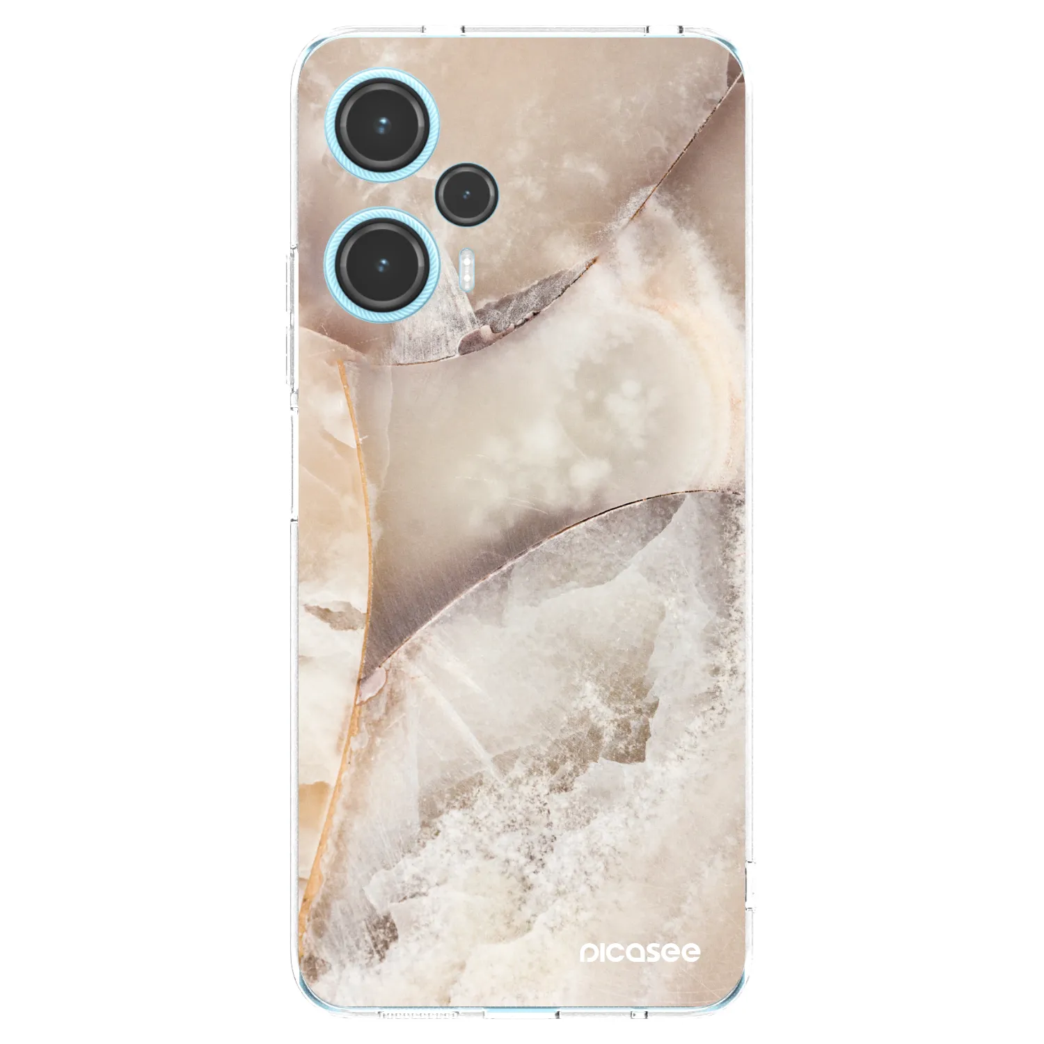 Picasee silikonski prozorni ovitek za Xiaomi Poco F5 - Cream marble