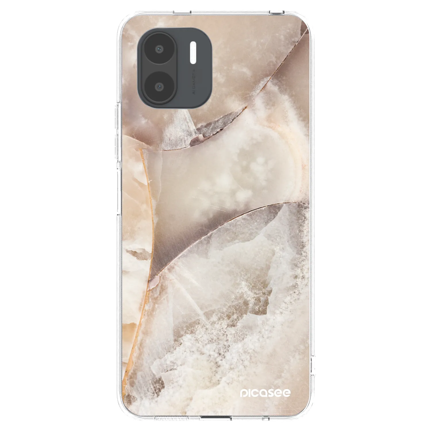 Picasee silikonski prozorni ovitek za Xiaomi Redmi A2 - Cream marble