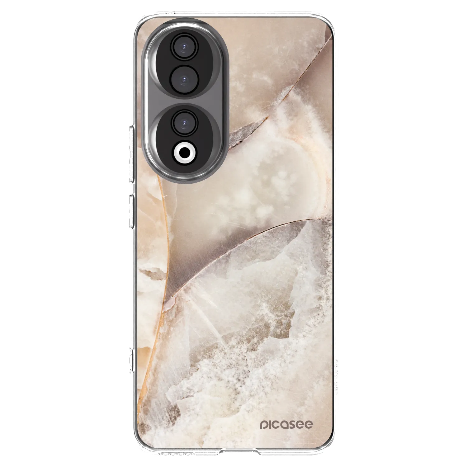 Picasee silikonski prozorni ovitek za Honor 90 5G - Cream marble