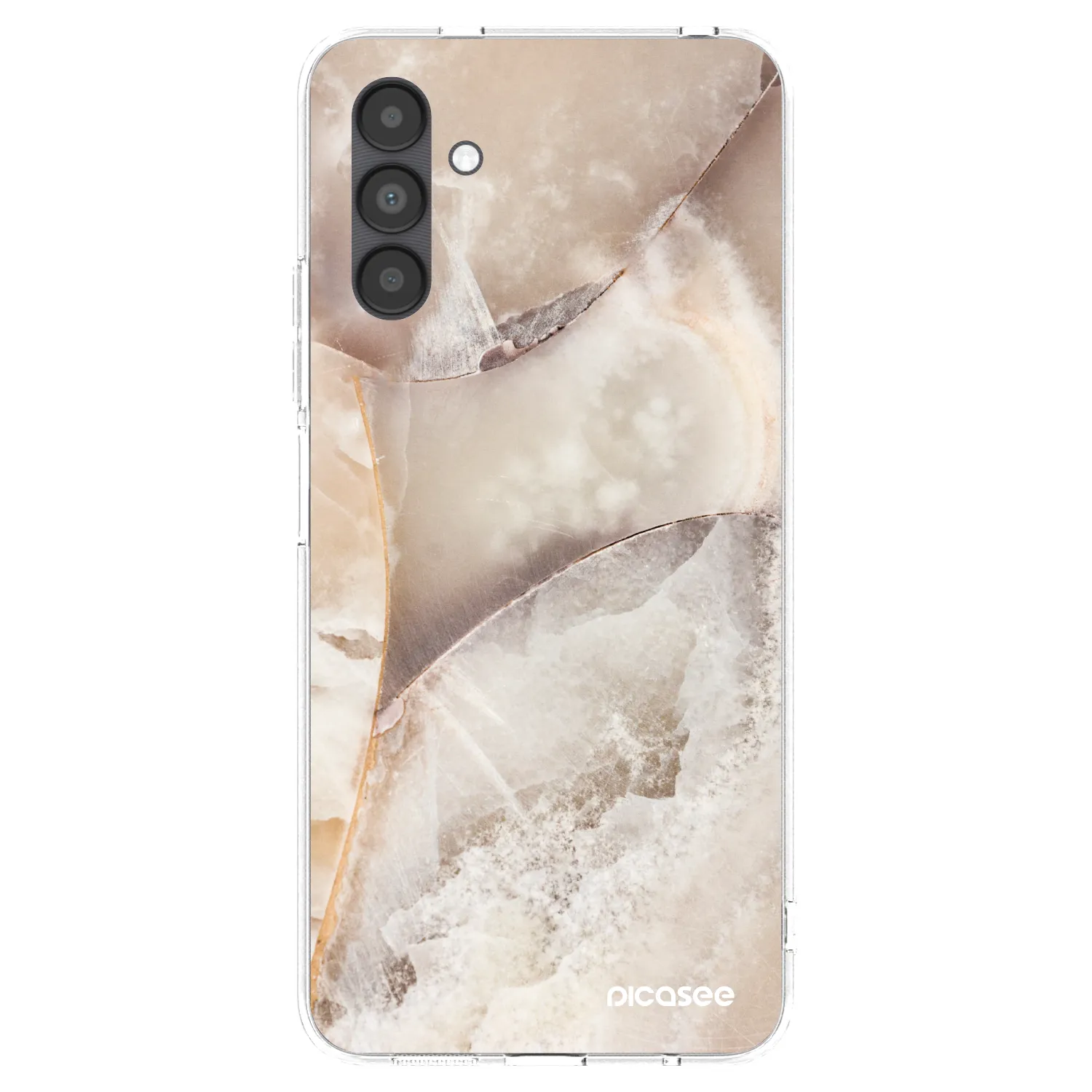 Picasee silikonski prozorni ovitek za Samsung Galaxy A04s A047F - Cream marble
