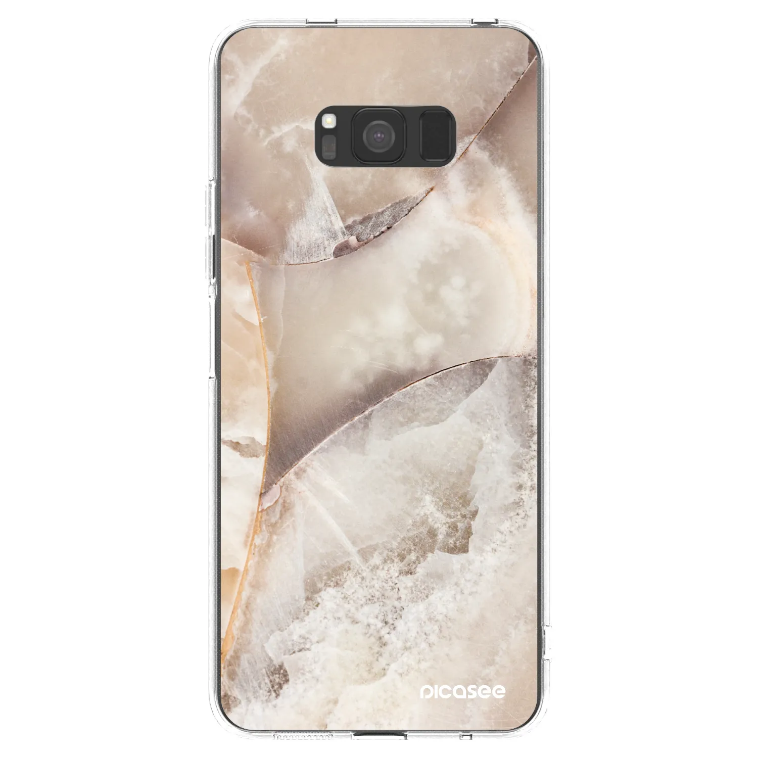 Picasee silikonski prozorni ovitek za Samsung Galaxy S8 G950F - Cream marble