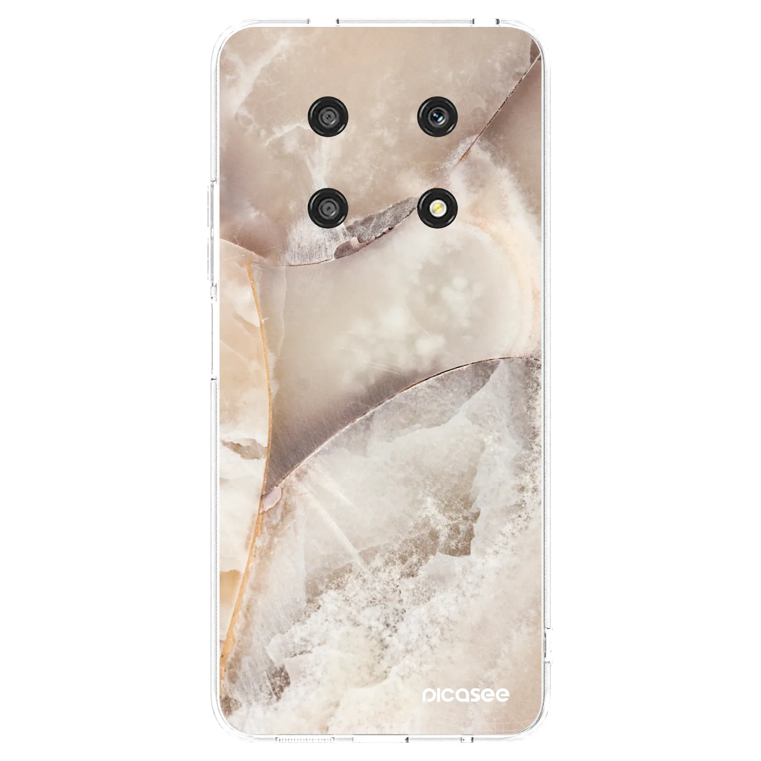 Picasee silikonski prozorni ovitek za Honor Magic4 Lite 5G - Cream marble