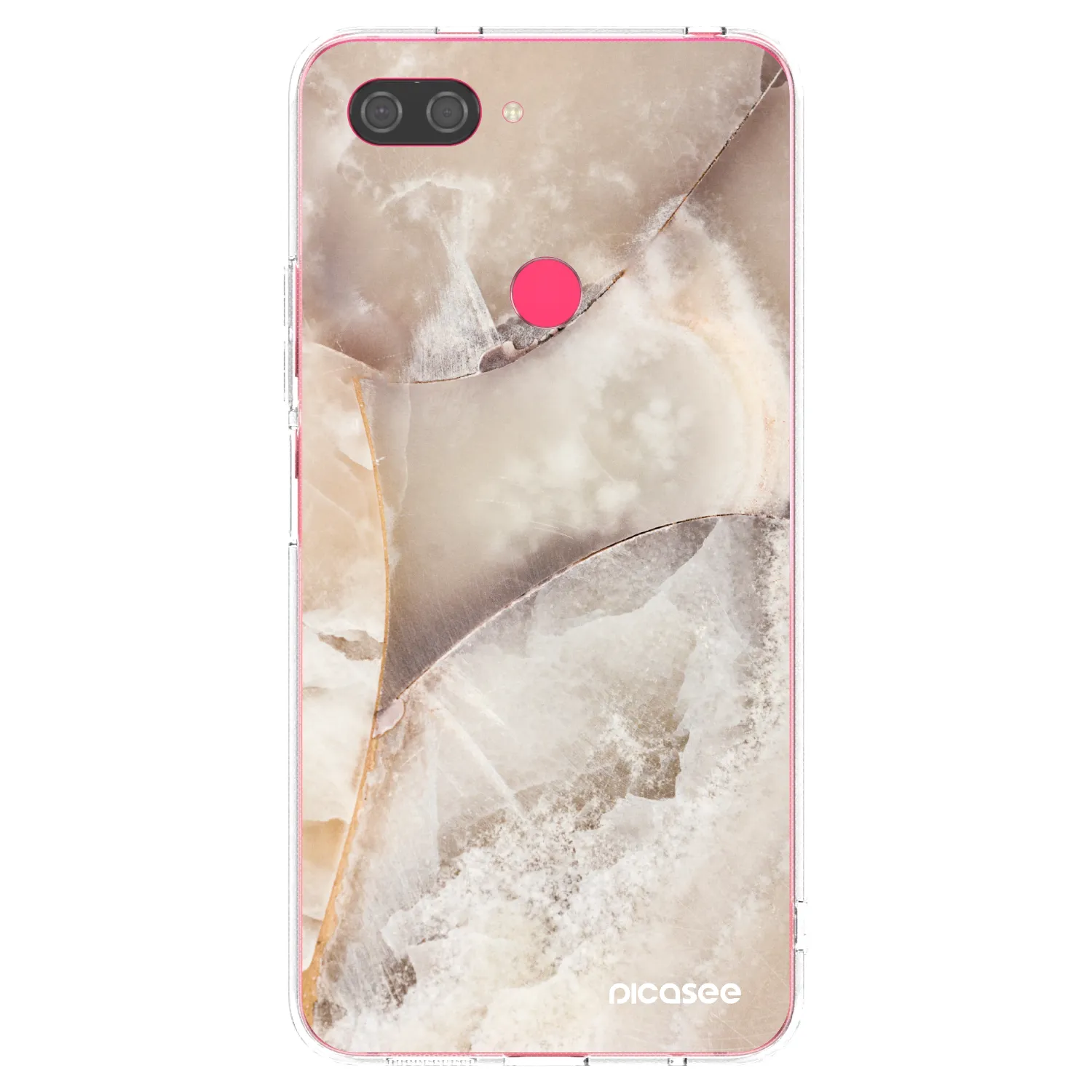 Picasee silikonski prozorni ovitek za Xiaomi Mi 8 Lite - Cream marble