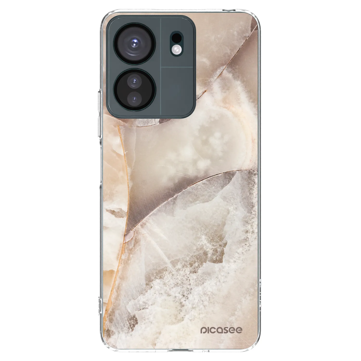 Picasee silikonski prozorni ovitek za Xiaomi Redmi 13C 4G - Cream marble