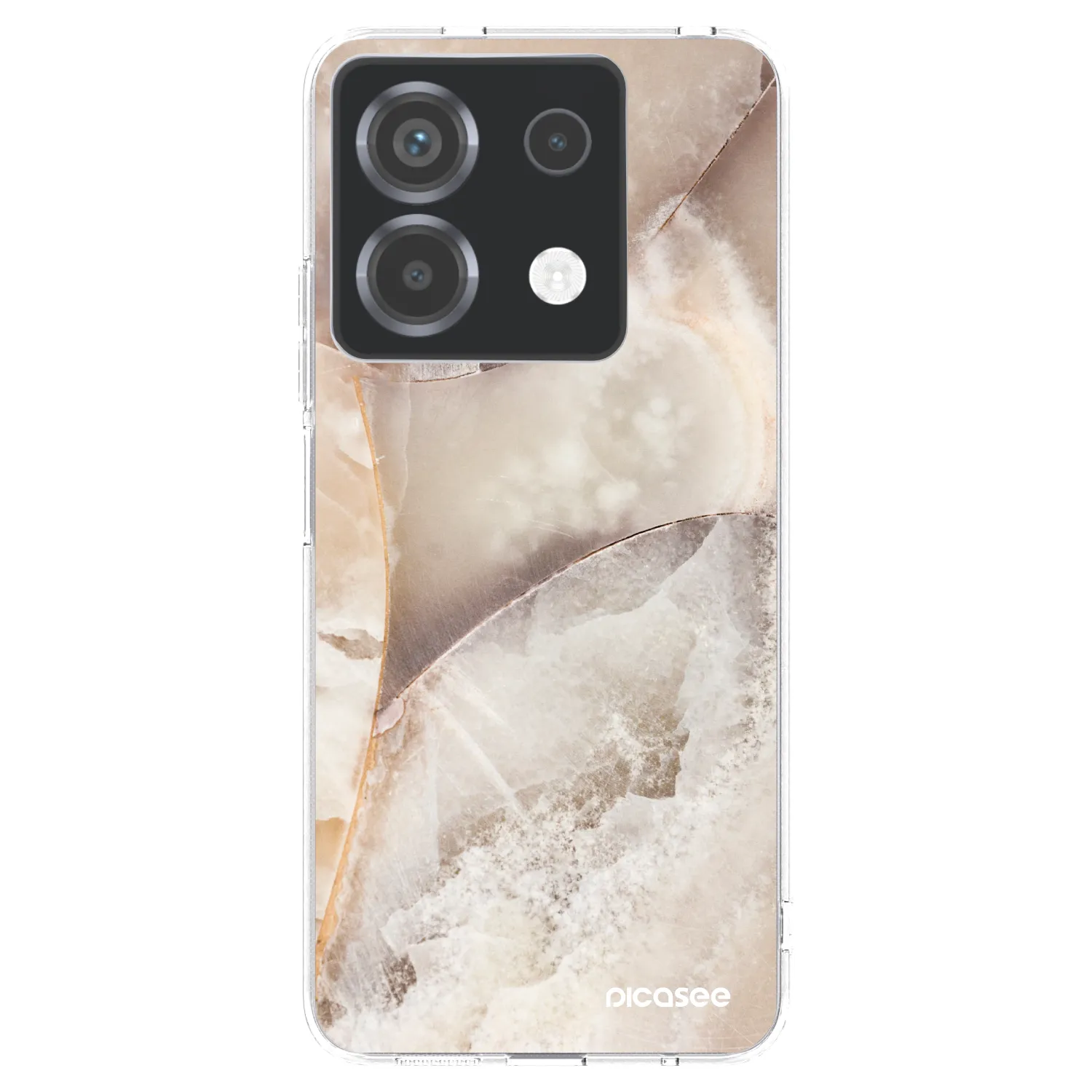 Picasee silikonski prozorni ovitek za Xiaomi Poco X6 - Cream marble