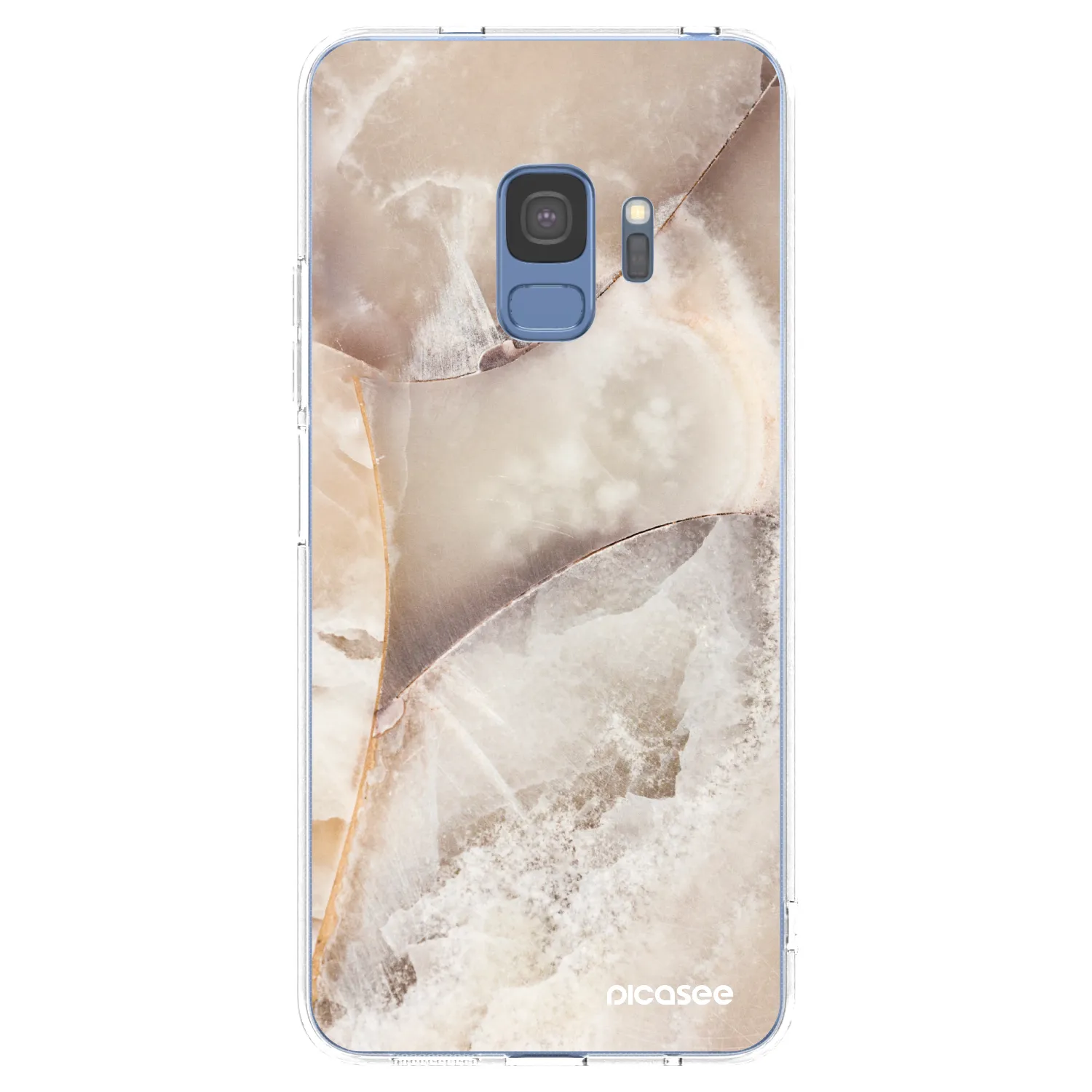 Picasee silikonski prozorni ovitek za Samsung Galaxy S9 G960F - Cream marble