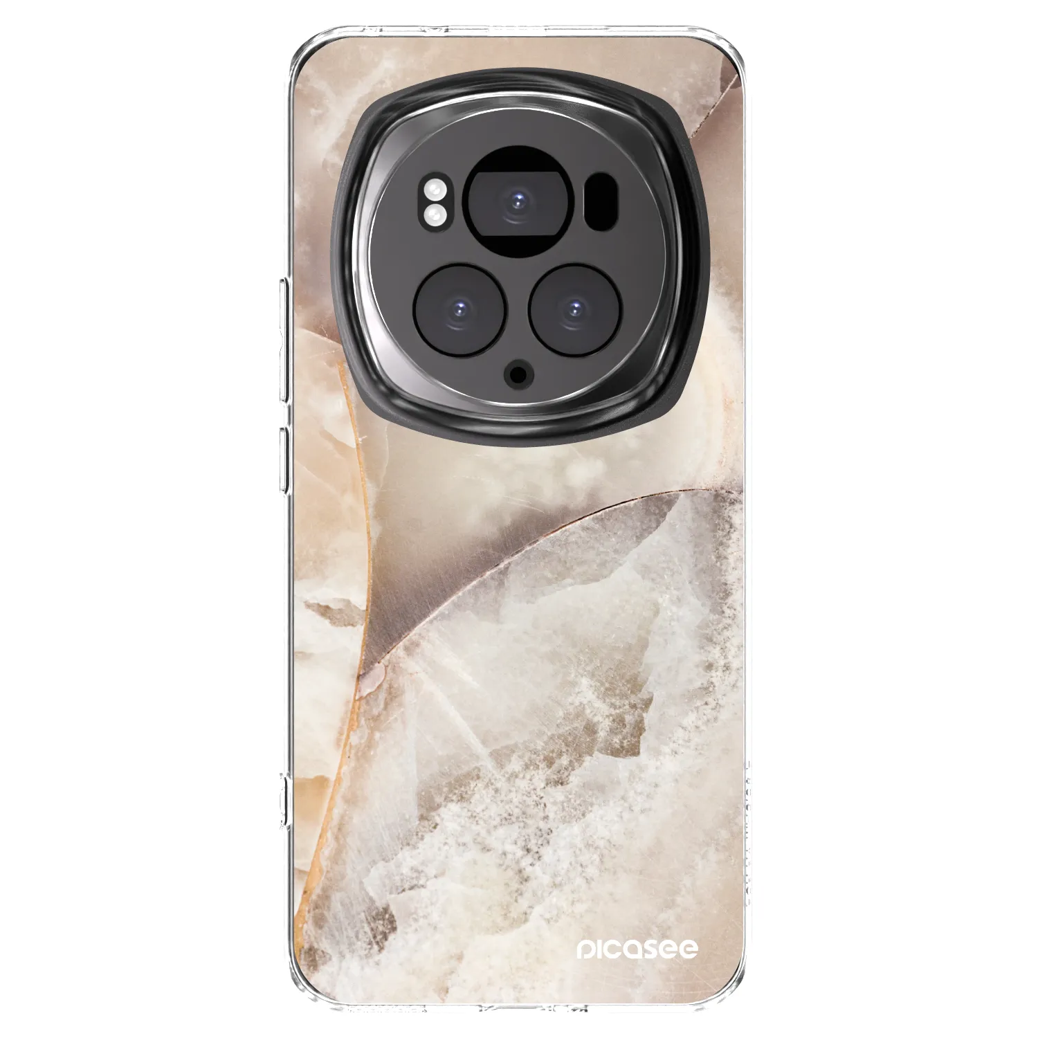 Picasee silikonski prozorni ovitek za Honor Magic6 Pro - Cream marble