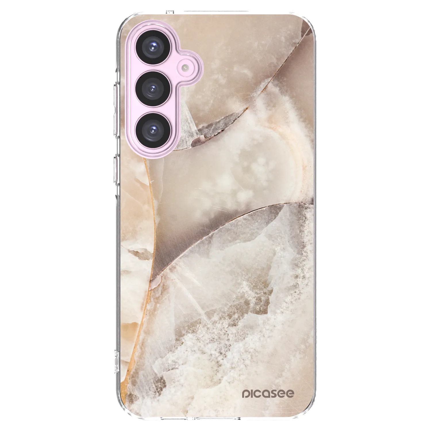 Picasee silikonski prozorni ovitek za Samsung Galaxy A55 5G A556B - Cream marble