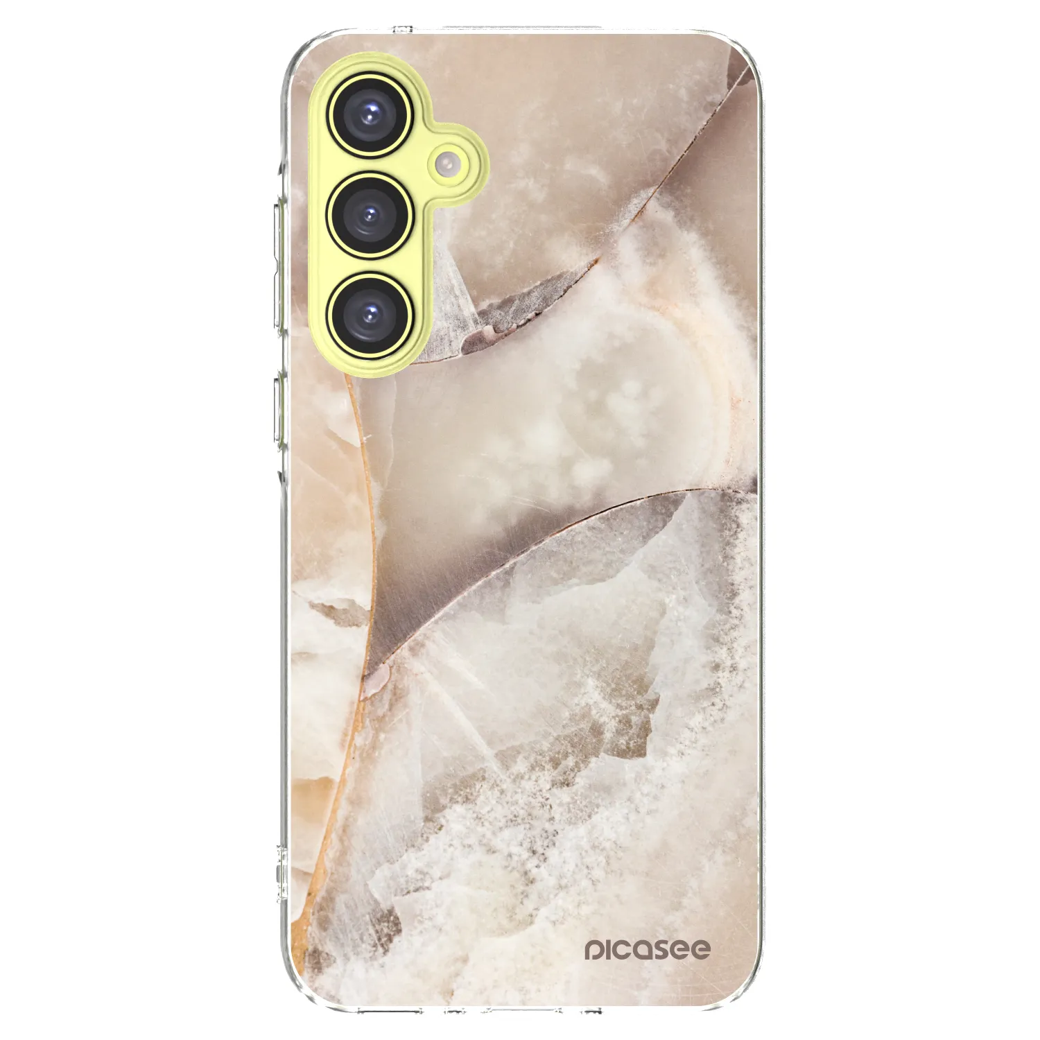 Picasee silikonski prozorni ovitek za Samsung Galaxy A35 5G A356B - Cream marble