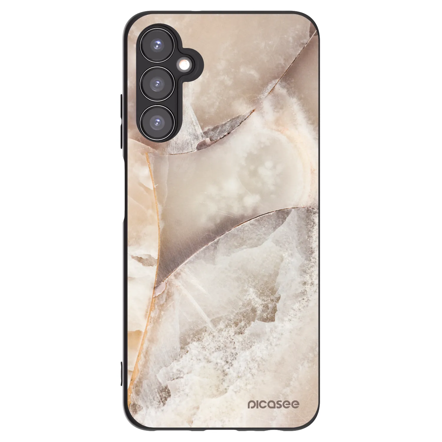 Picasee silikonski črni ovitek za Samsung Galaxy A05s A057G - Cream marble