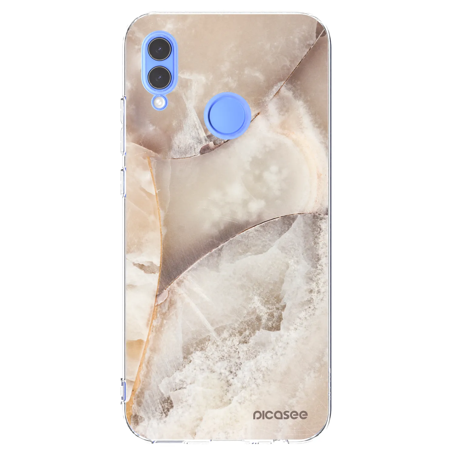 Picasee silikonski prozorni ovitek za Honor 10 Lite - Cream marble