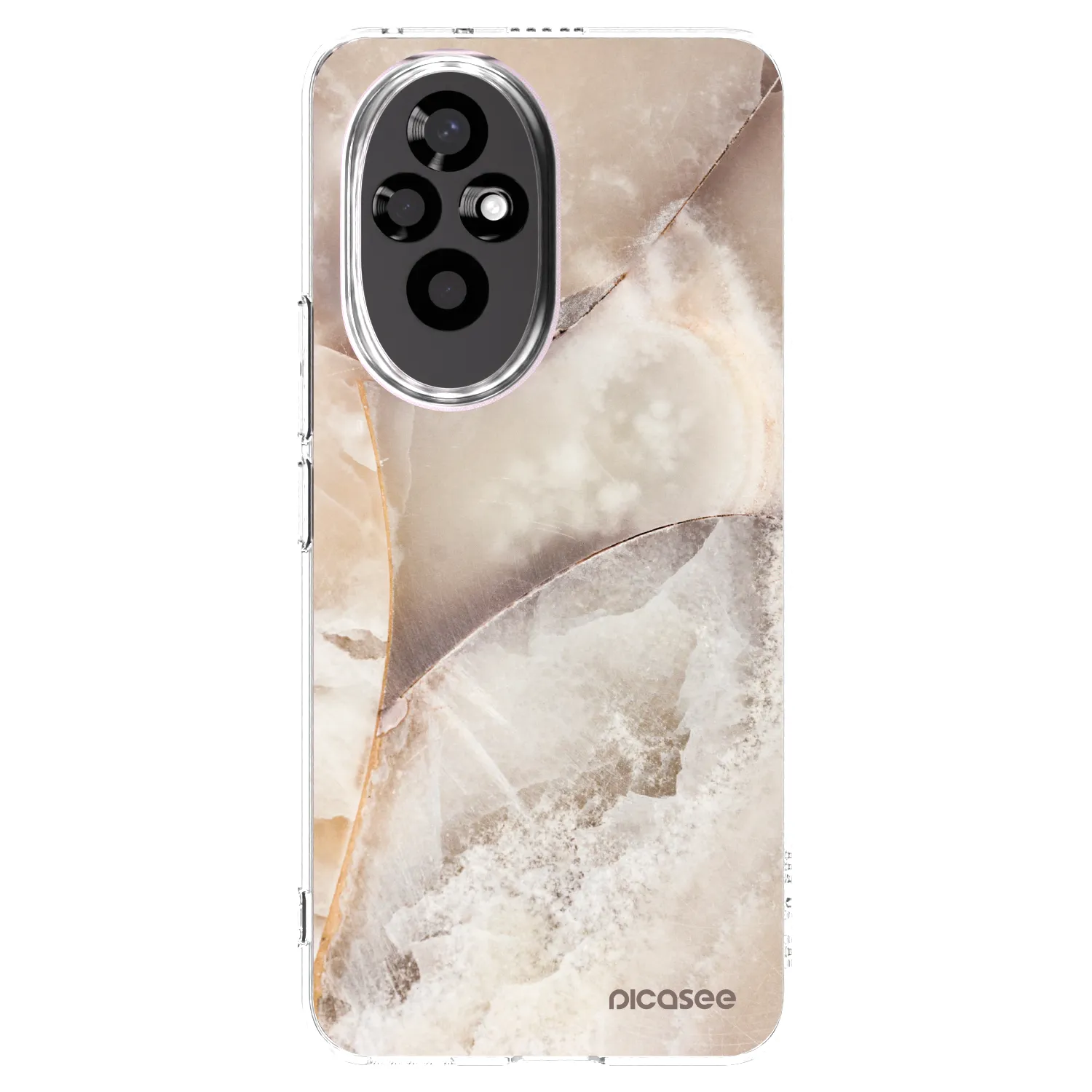 Picasee silikonski prozorni ovitek za Honor 200 Pro 5G - Cream marble