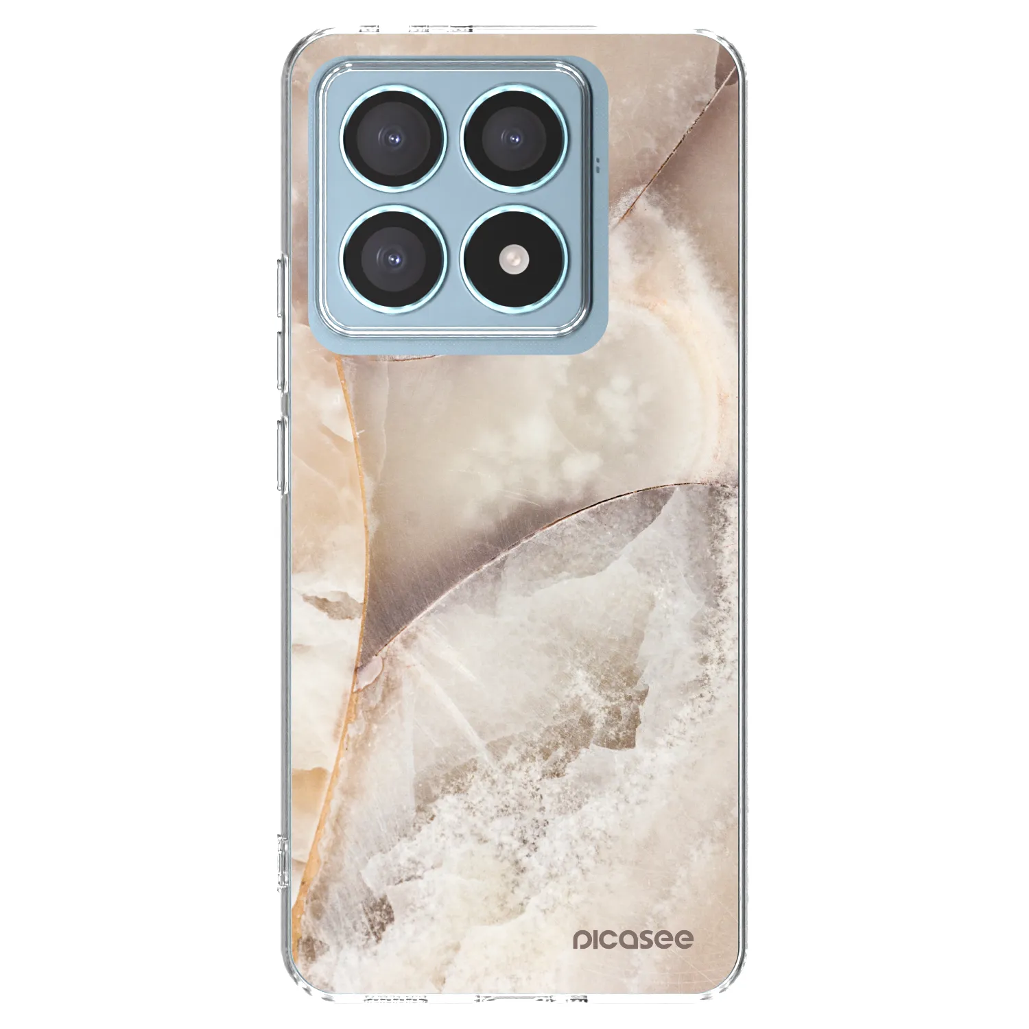 Picasee silikonski prozorni ovitek za Xiaomi 14T Pro - Cream marble