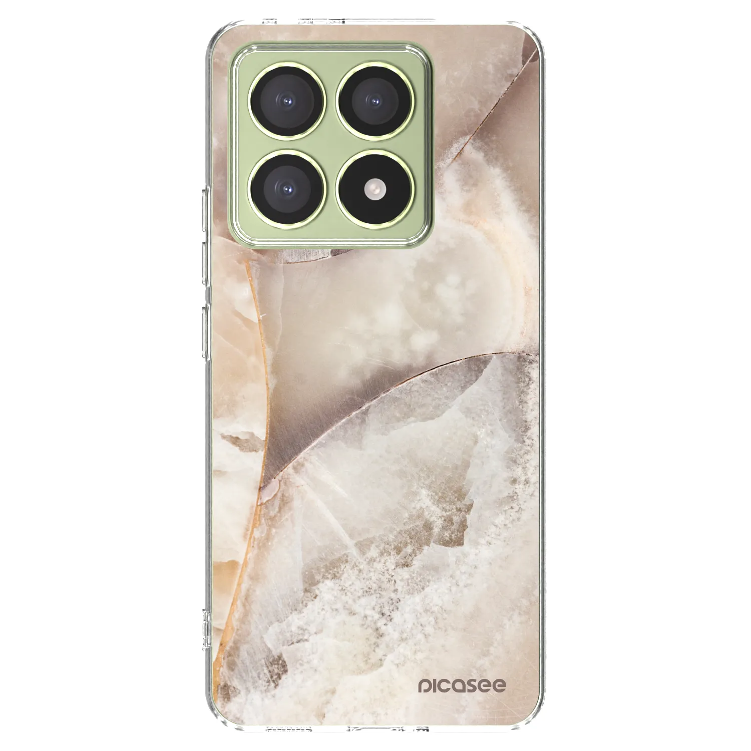 Picasee silikonski prozorni ovitek za Xiaomi 14T - Cream marble