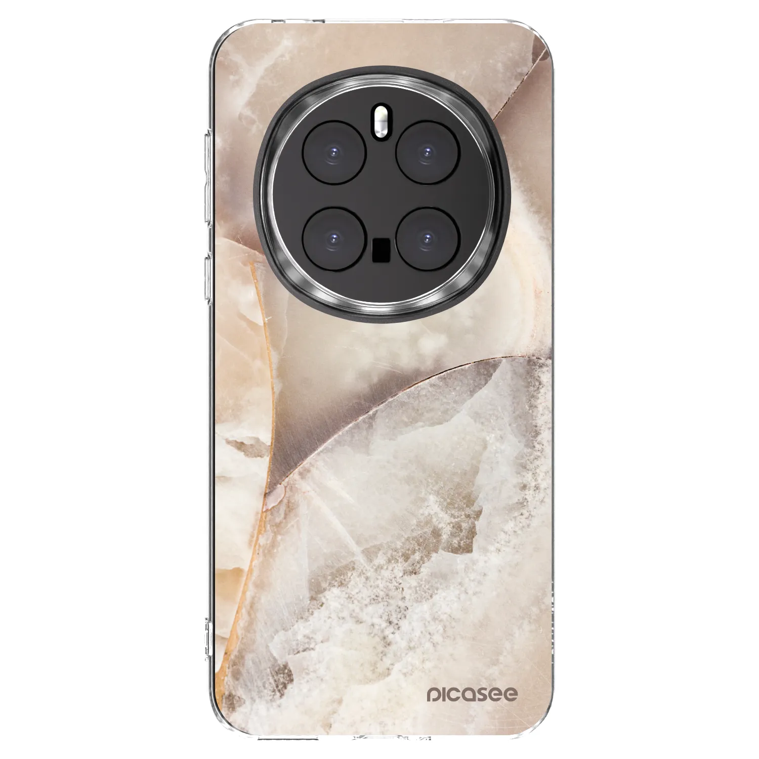 Picasee silikonski prozorni ovitek za Honor Magic7 Pro 5G - Cream marble