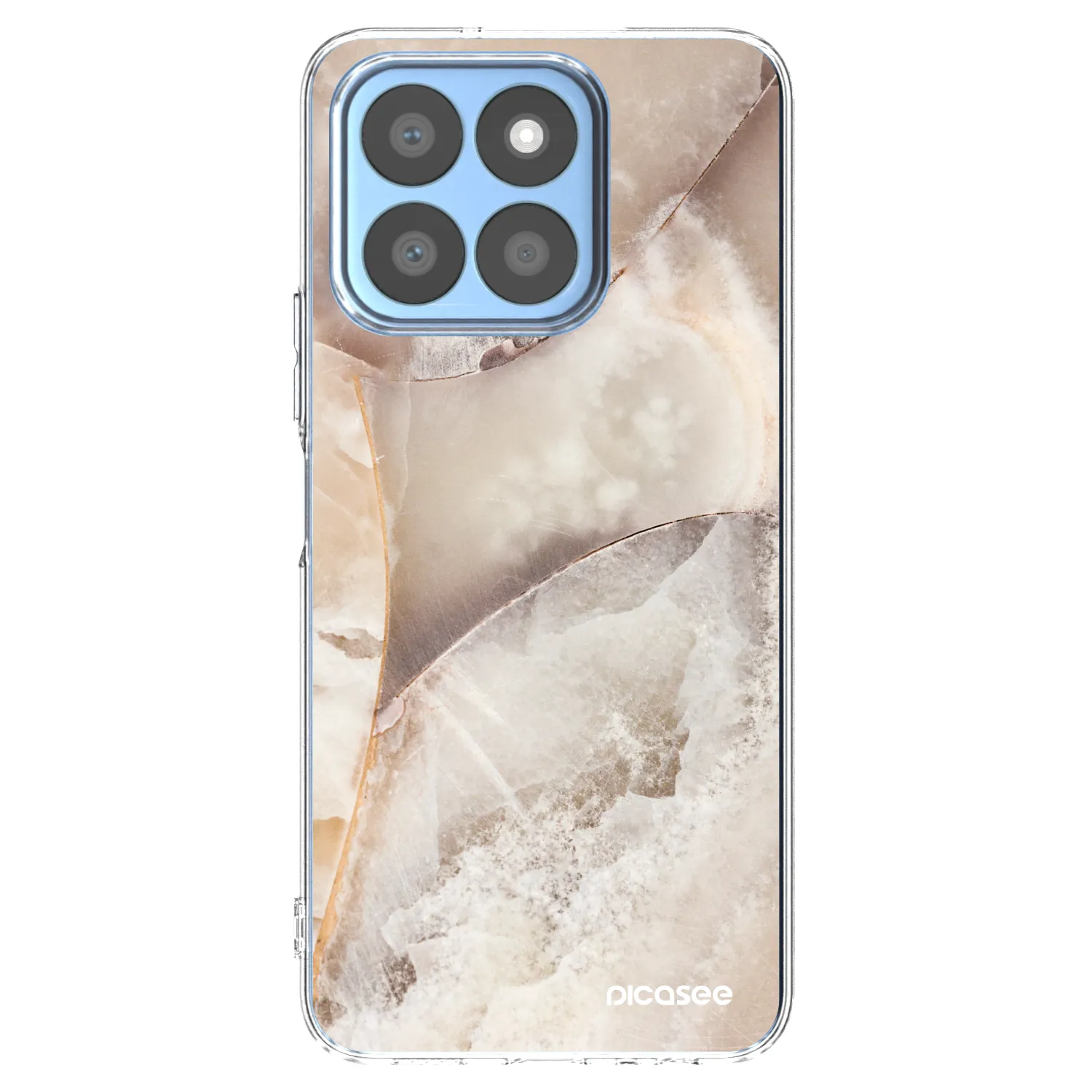 Picasee silikonski prozorni ovitek za Honor X8c - Cream marble