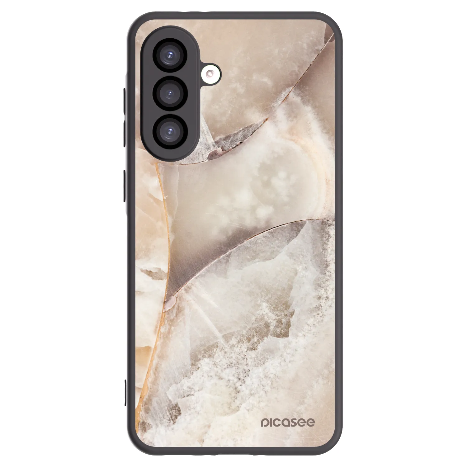 Picasee silikonski črni ovitek za Samsung Galaxy A26 5G A266B - Cream marble