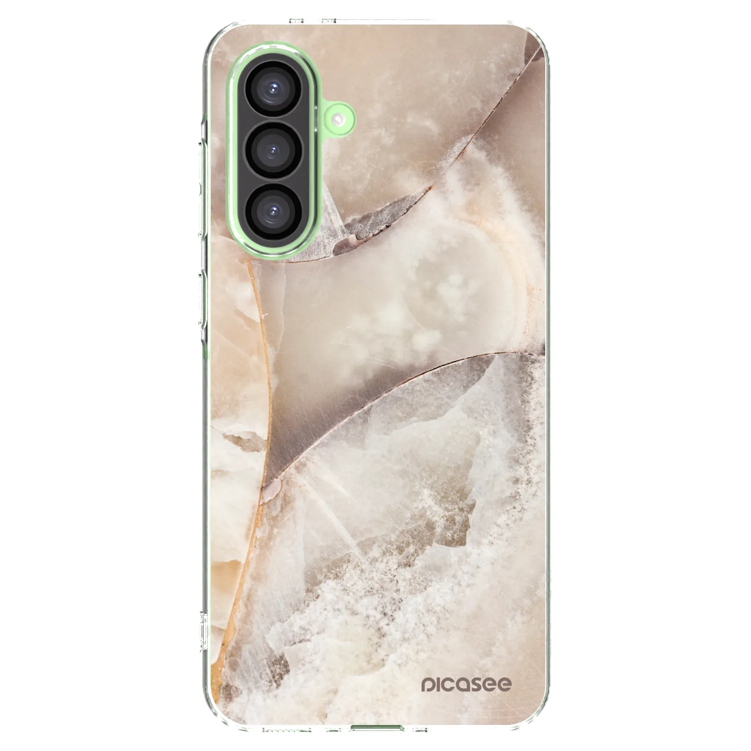 Picasee silikonski prozorni ovitek za Samsung Galaxy A26 5G A266B - Cream marble