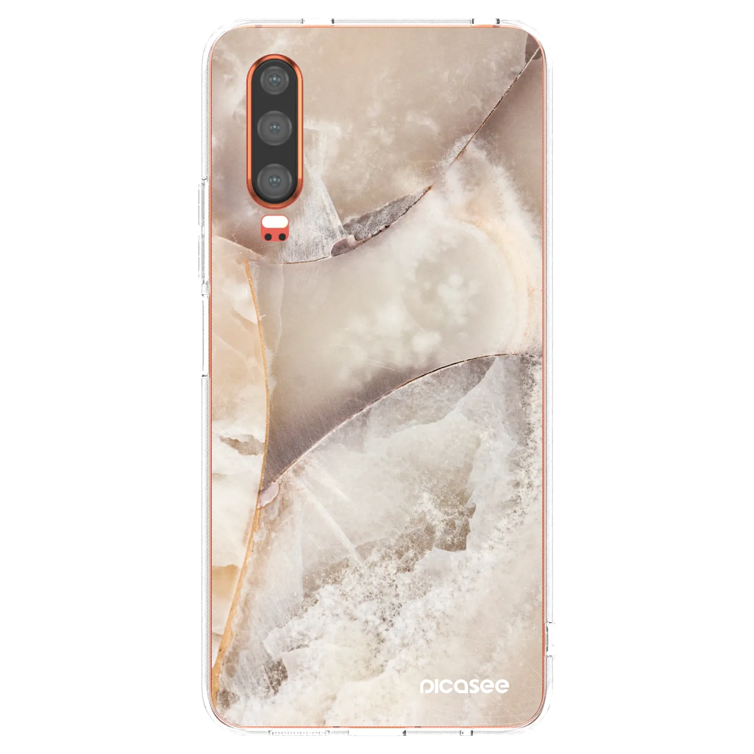 Picasee silikonski prozorni ovitek za Huawei P30 - Cream marble