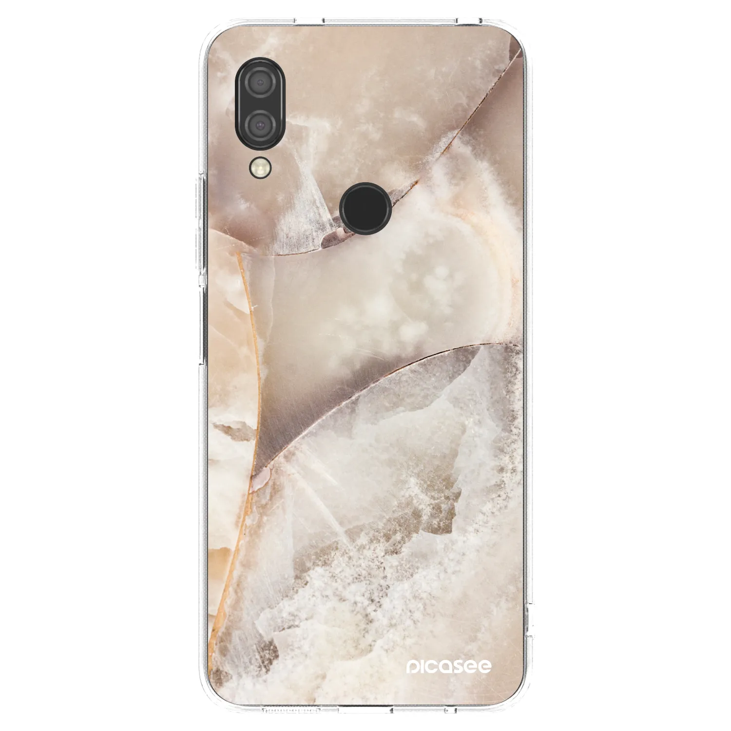 Picasee silikonski prozorni ovitek za Xiaomi Redmi 7 - Cream marble