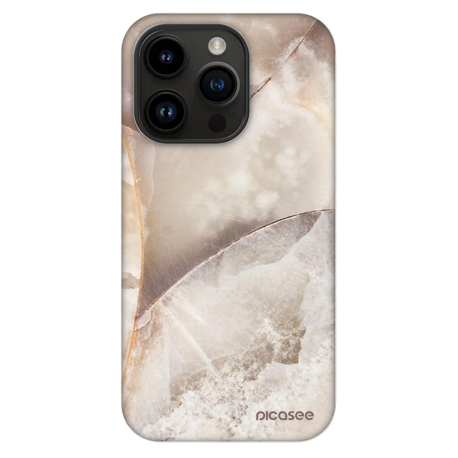 Picasee Fashion Case MagSafe za Apple iPhone 14 Pro - Cream marble