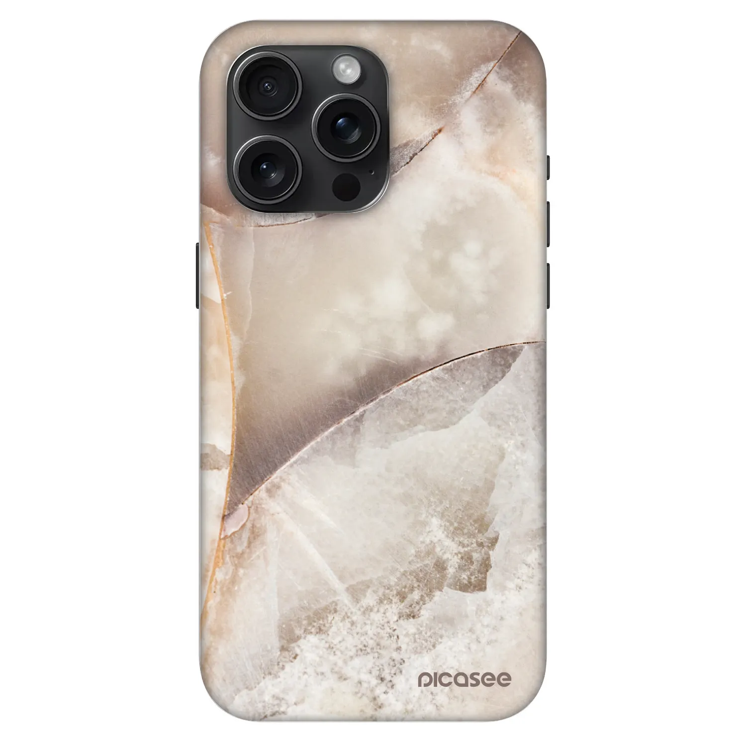 Picasee Fashion Case MagSafe za Apple iPhone 15 Pro Max - Cream marble