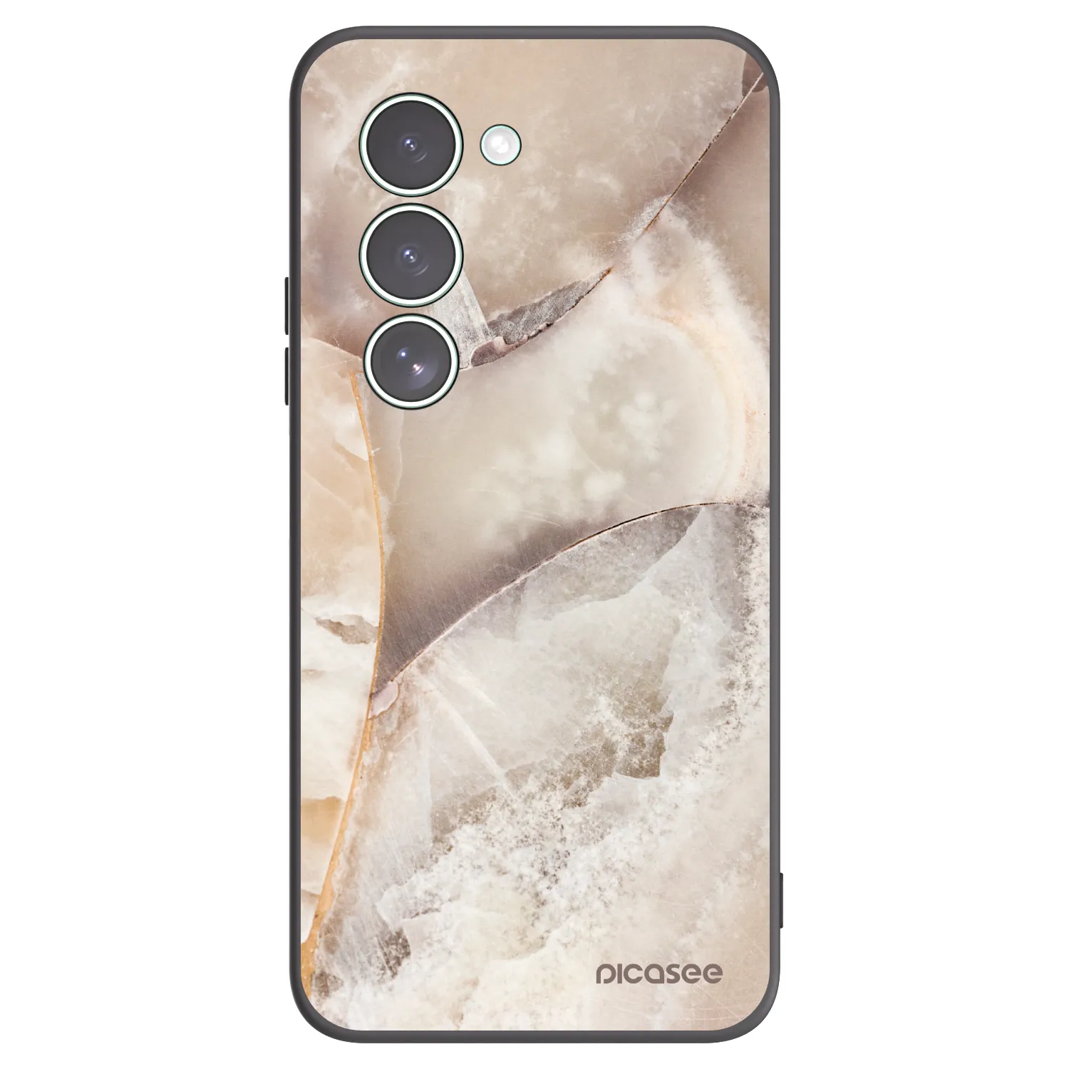 Picasee silikonski črni ovitek za Xiaomi Redmi 15 5G - Cream marble