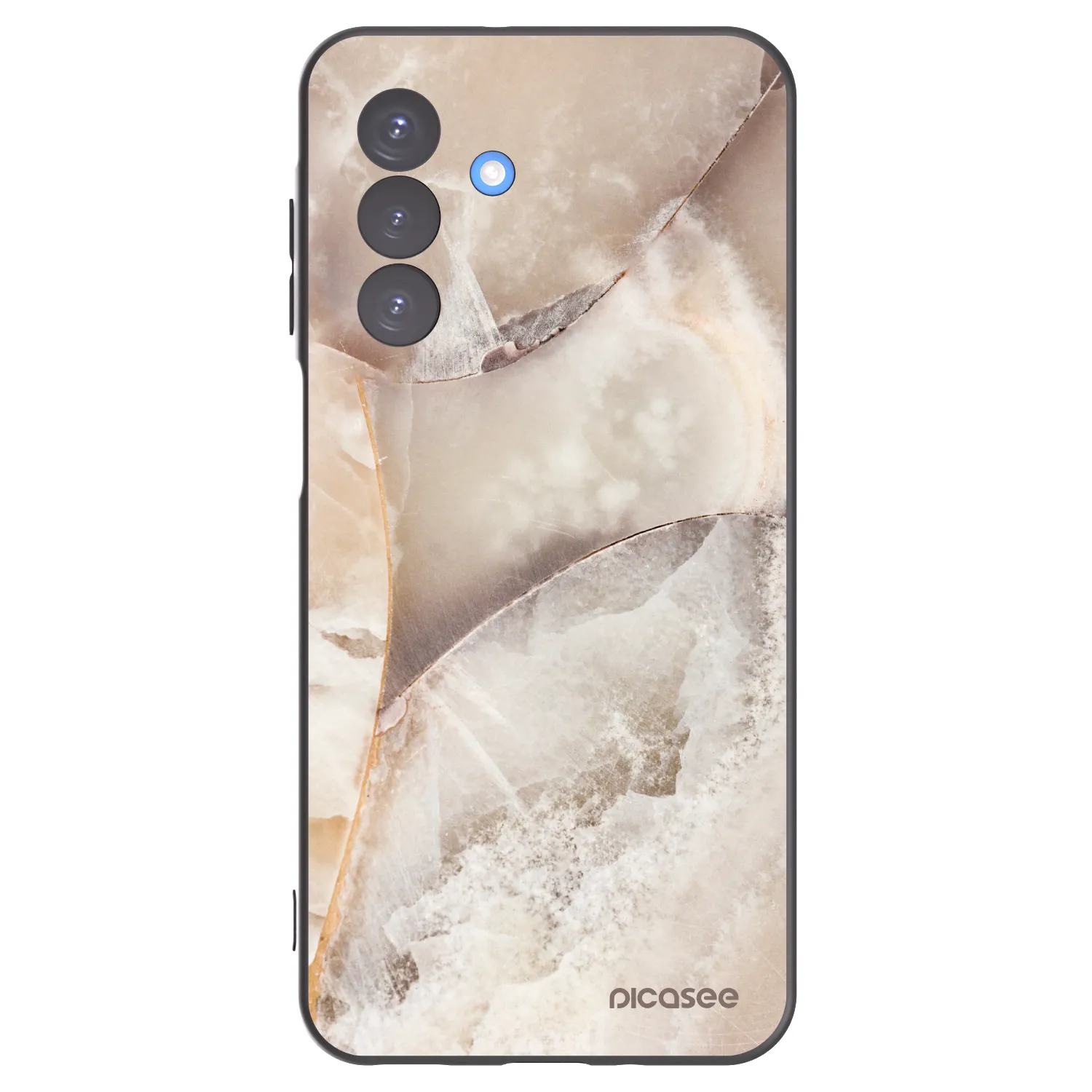 Picasee silikonski črni ovitek za Samsung Galaxy A17 5G - Cream marble