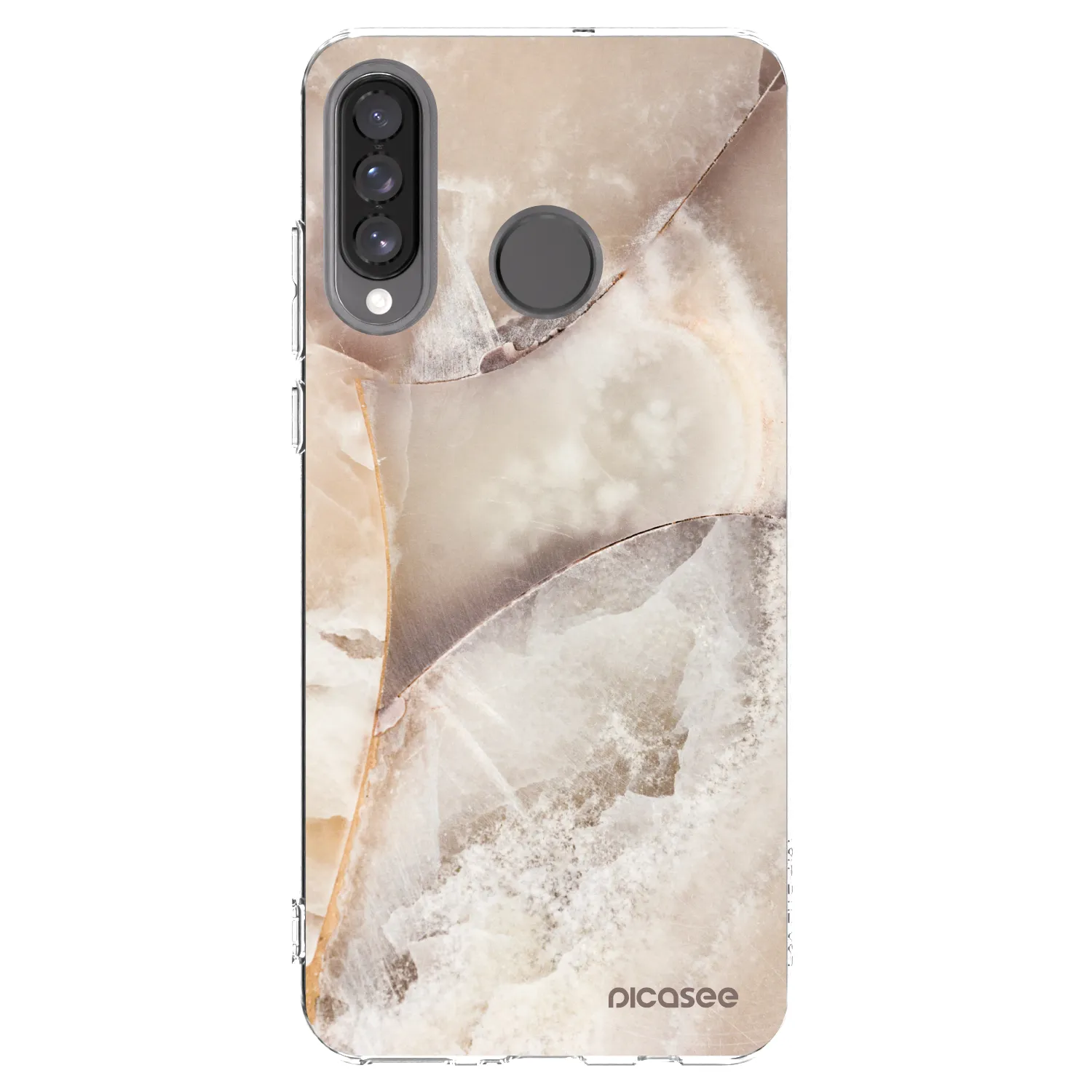 Picasee silikonski prozorni ovitek za Huawei P30 Lite - Cream marble