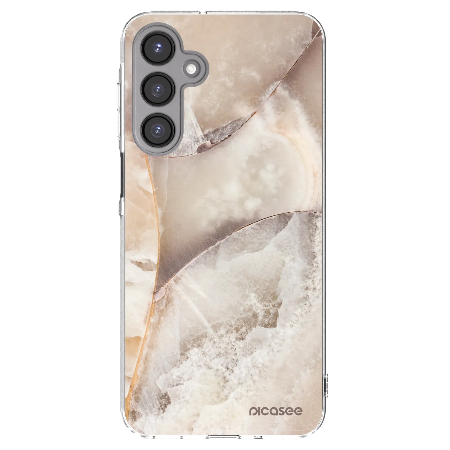 Picasee silikonski prozorni ovitek za Samsung Galaxy A16 4G - Cream marble