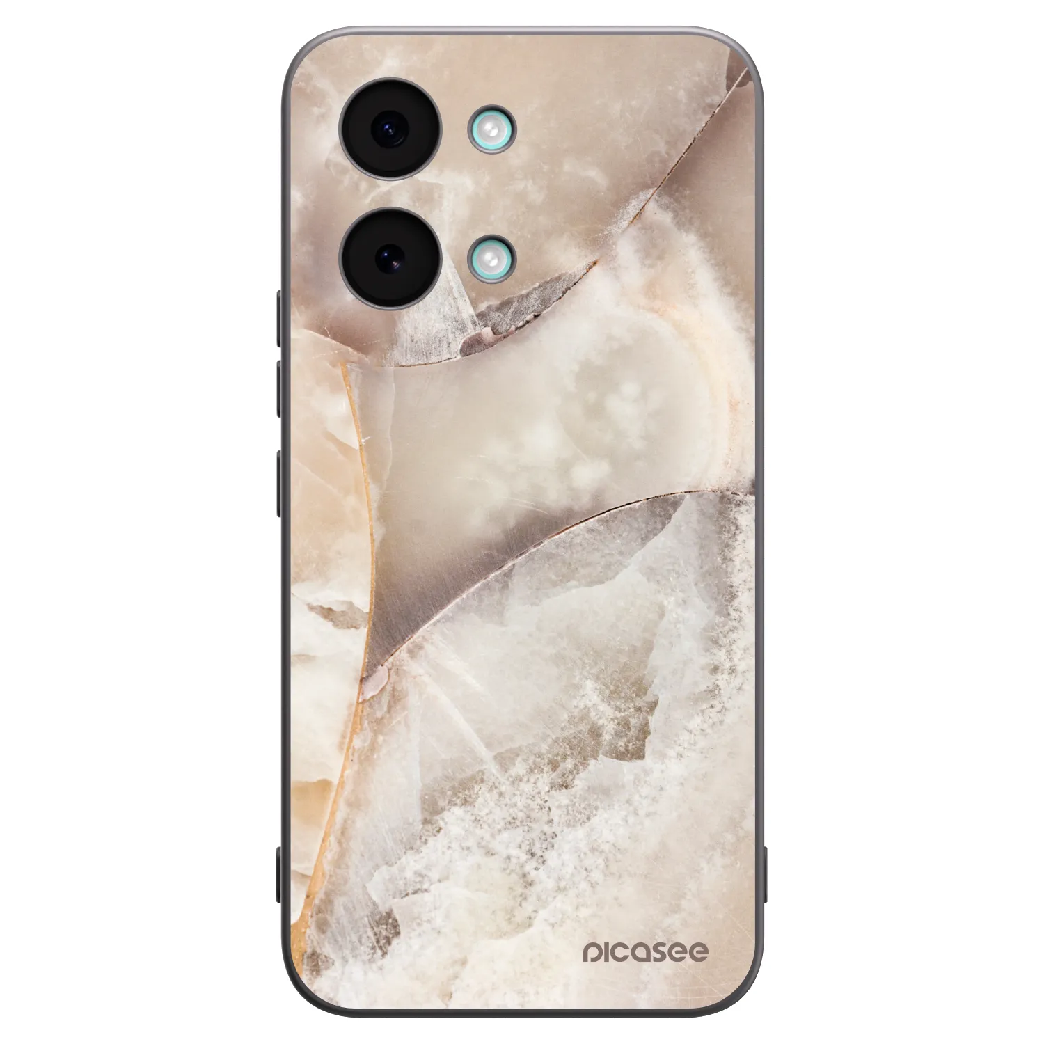 Picasee silikonski črni ovitek za Xiaomi Poco X8 Pro Max - Cream marble