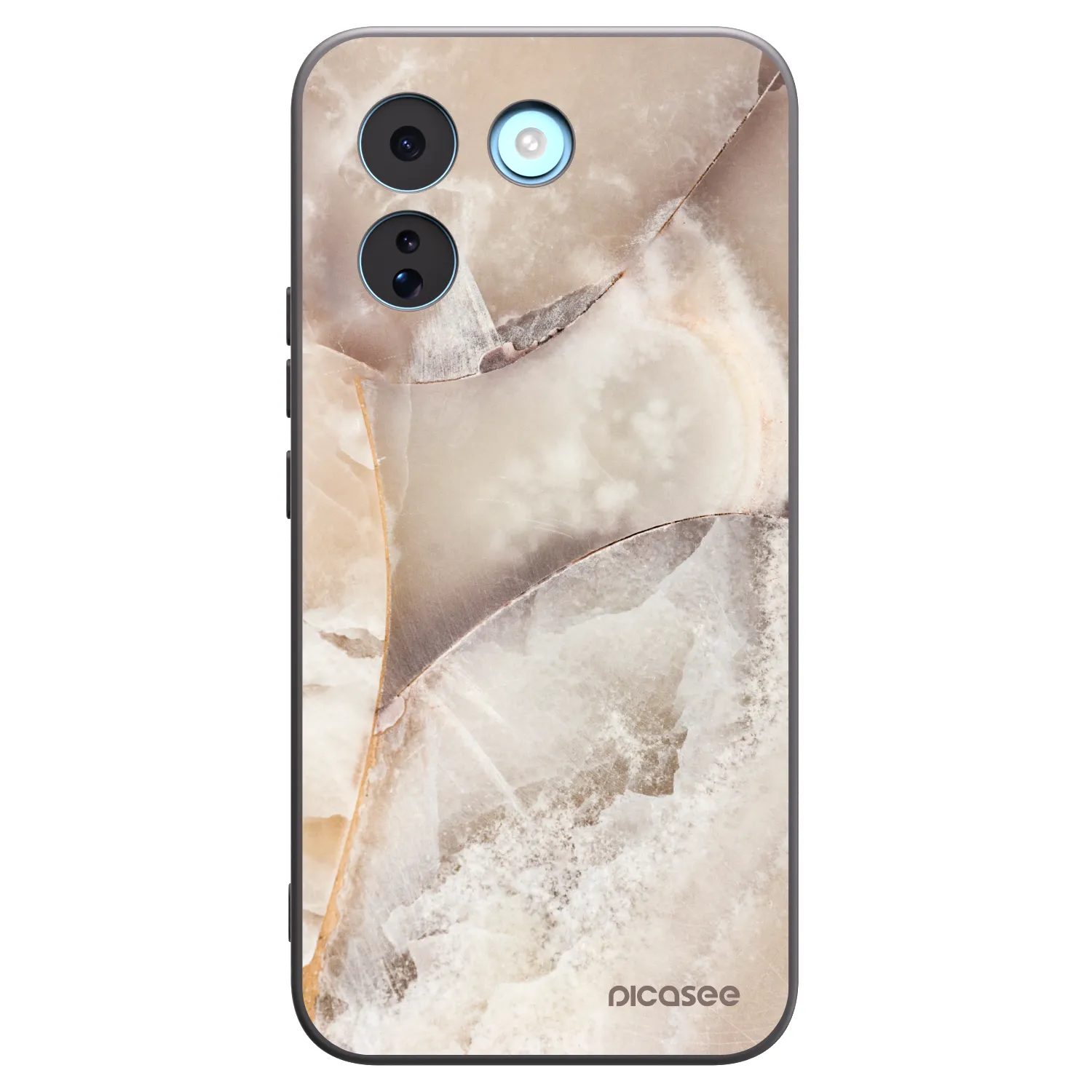 Picasee silikonski črni ovitek za Xiaomi Redmi Note 17 Pro MAX 5G - Cream marble