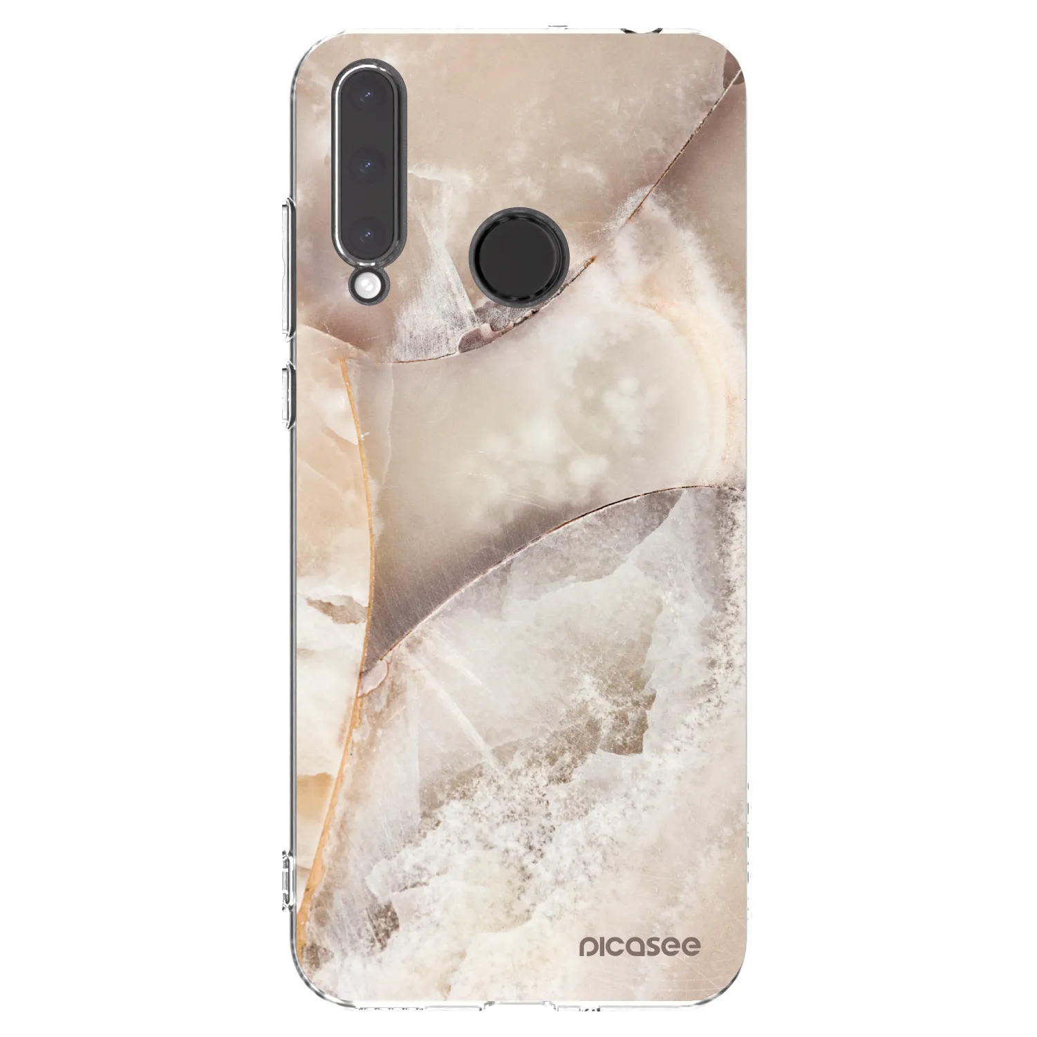 Picasee silikonski prozorni ovitek za Honor 20 Lite - Cream marble