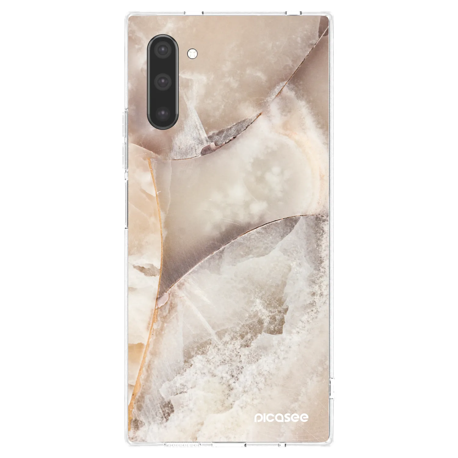 Picasee silikonski prozorni ovitek za Samsung Galaxy Note 10 N970F - Cream marble