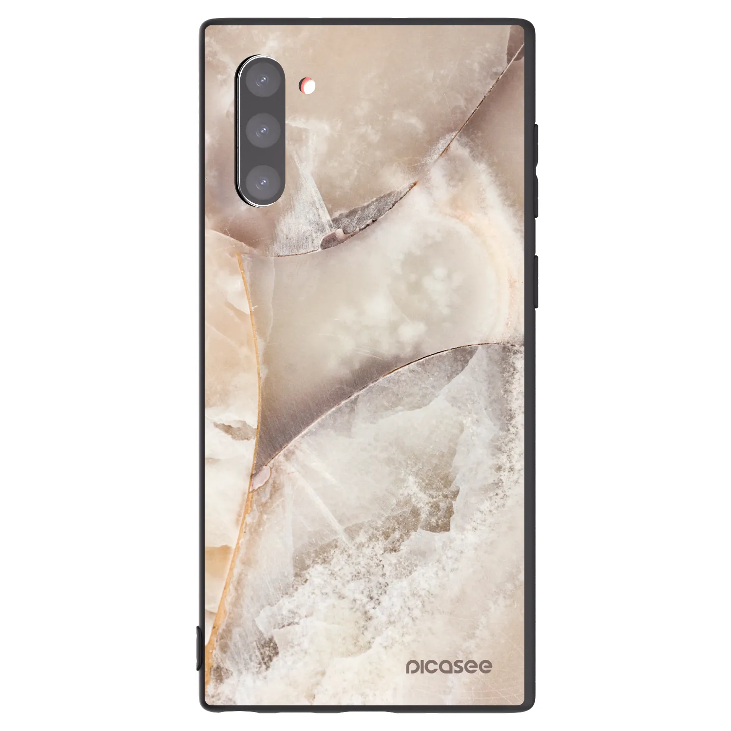 Picasee silikonski črni ovitek za Samsung Galaxy Note 10 N970F - Cream marble
