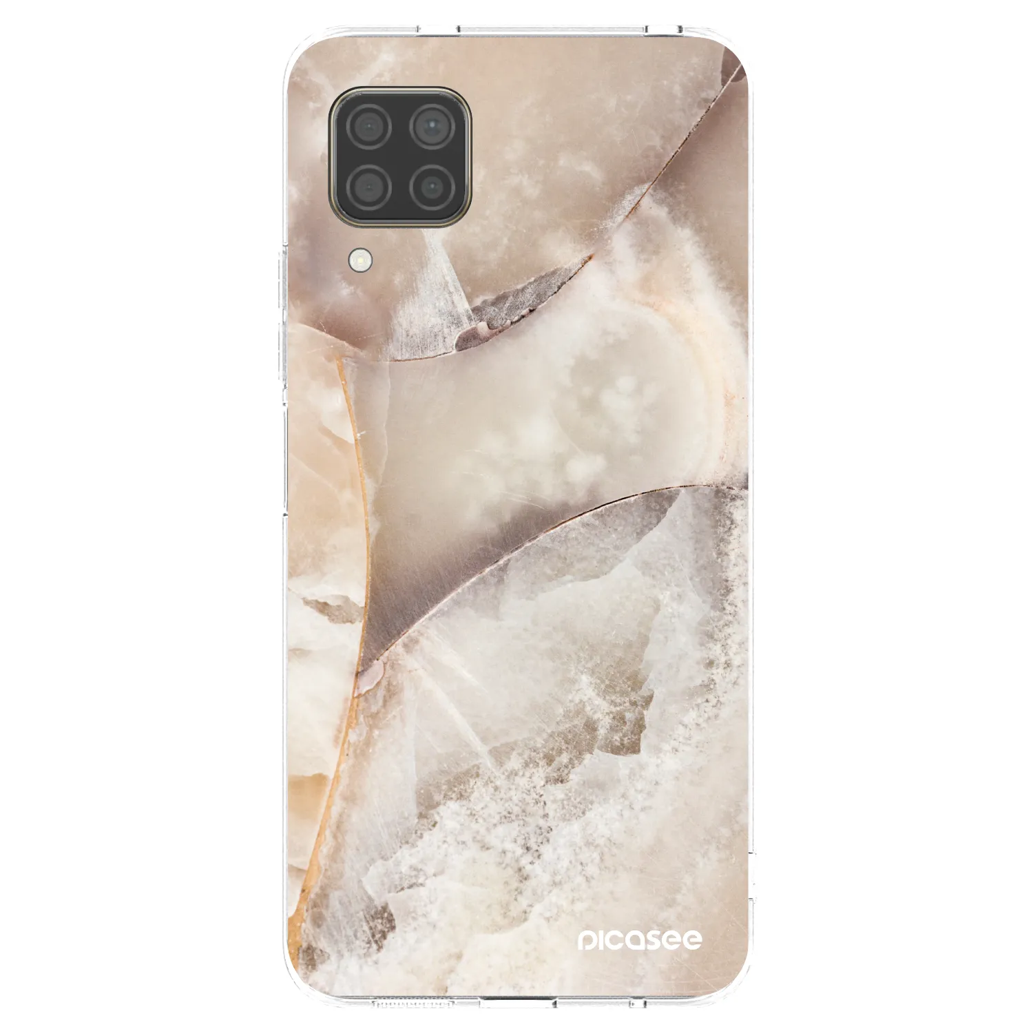 Picasee silikonski prozorni ovitek za Huawei P40 Lite - Cream marble