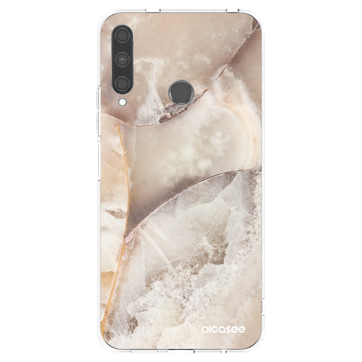 Picasee silikonski prozorni ovitek za Huawei P40 Lite E - Cream marble