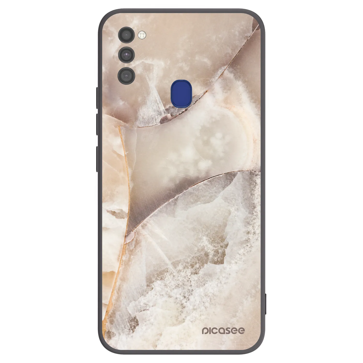 Picasee silikonski črni ovitek za Samsung Galaxy M21 M215F - Cream marble